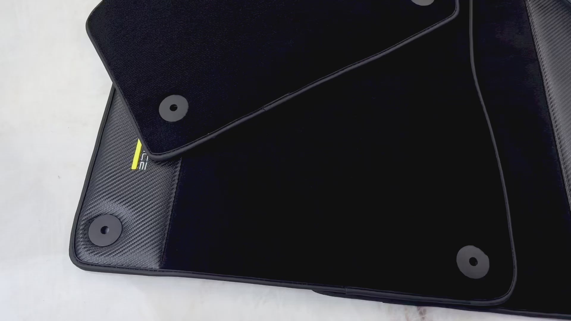 Black Floor Mats for Audi Q8 e-tron Sportback (2023-2025) with Carbon | ER56 Performance - AutoWin