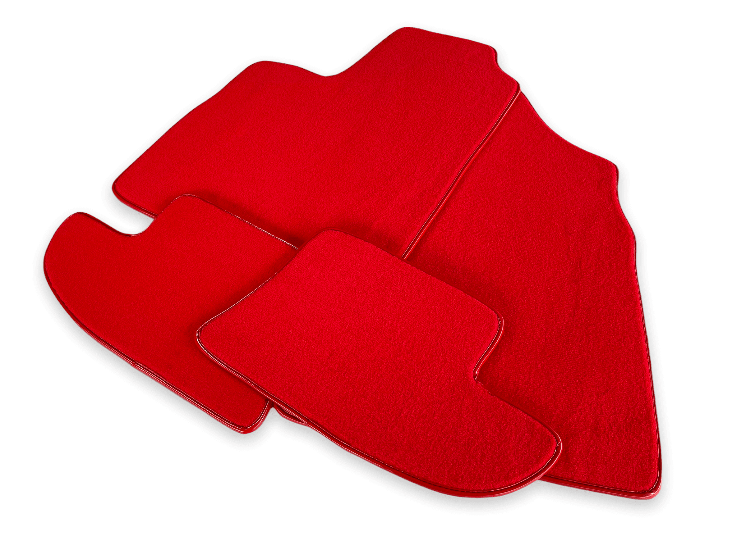 Red Floor Mats For Bentley Continental GTC (2011-2018) - AutoWin