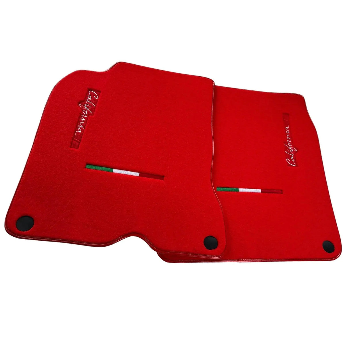 Red Floor Mats For Ferrari California T 2015–2018 - AutoWin
