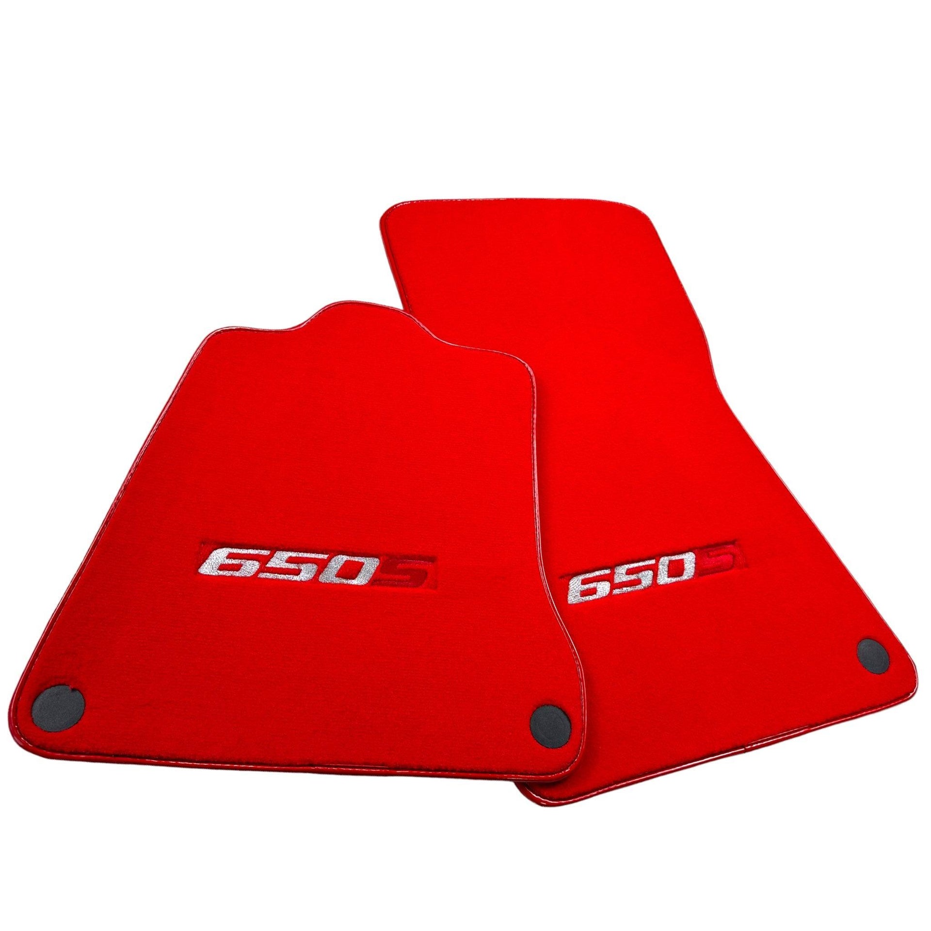 Red Floor Mats For McLaren 650S Tailored - AutoWin