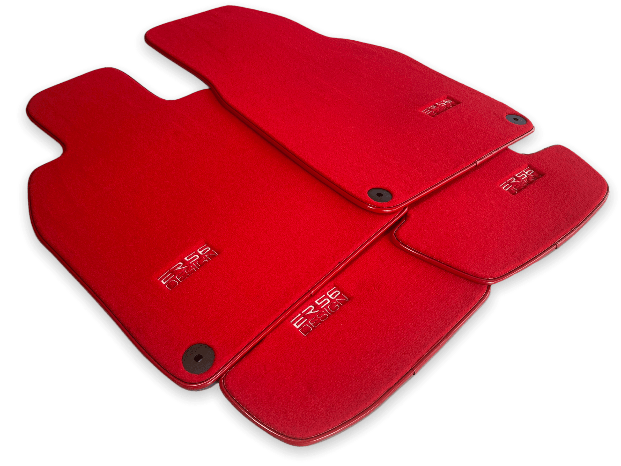 Red Floor Mats for Porsche Macan (2014-2023) | ER56 Design - AutoWin