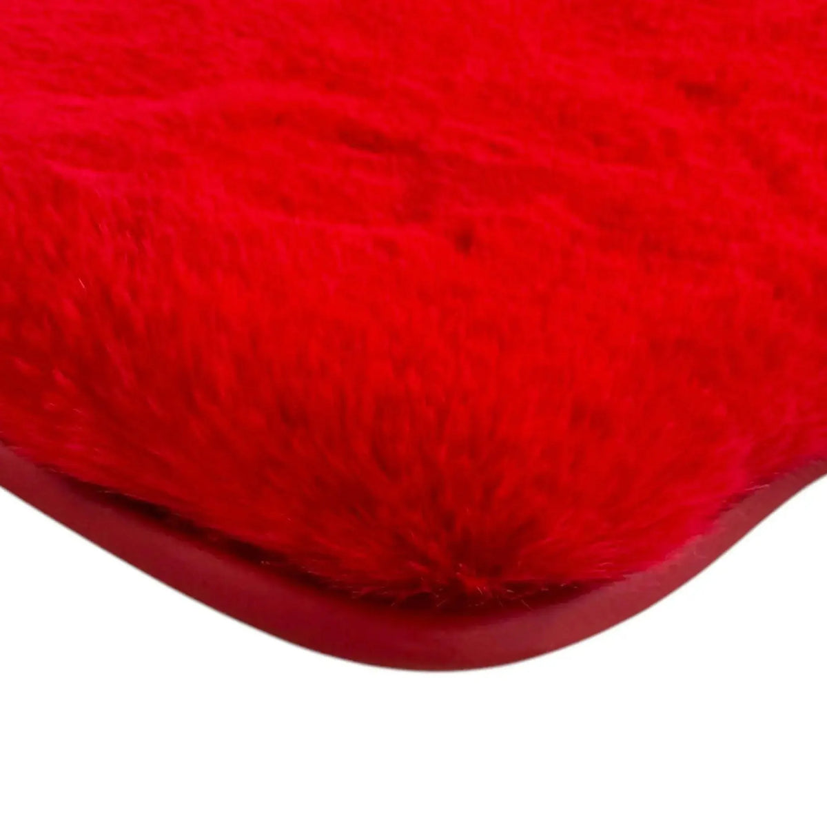 Red Sheepskin Floor Mats for Ferrari 458 Spider (2012-2015)