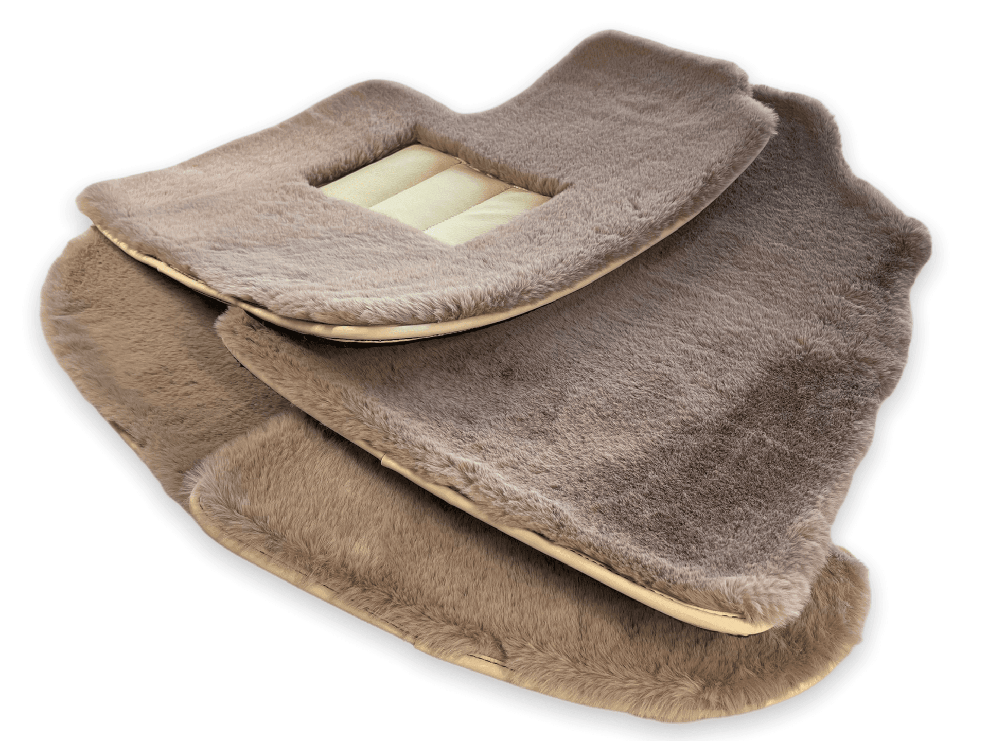 Sheepskin Floor Mats For Bentley Continental GTC (2006–2011) Er56 Design - AutoWin