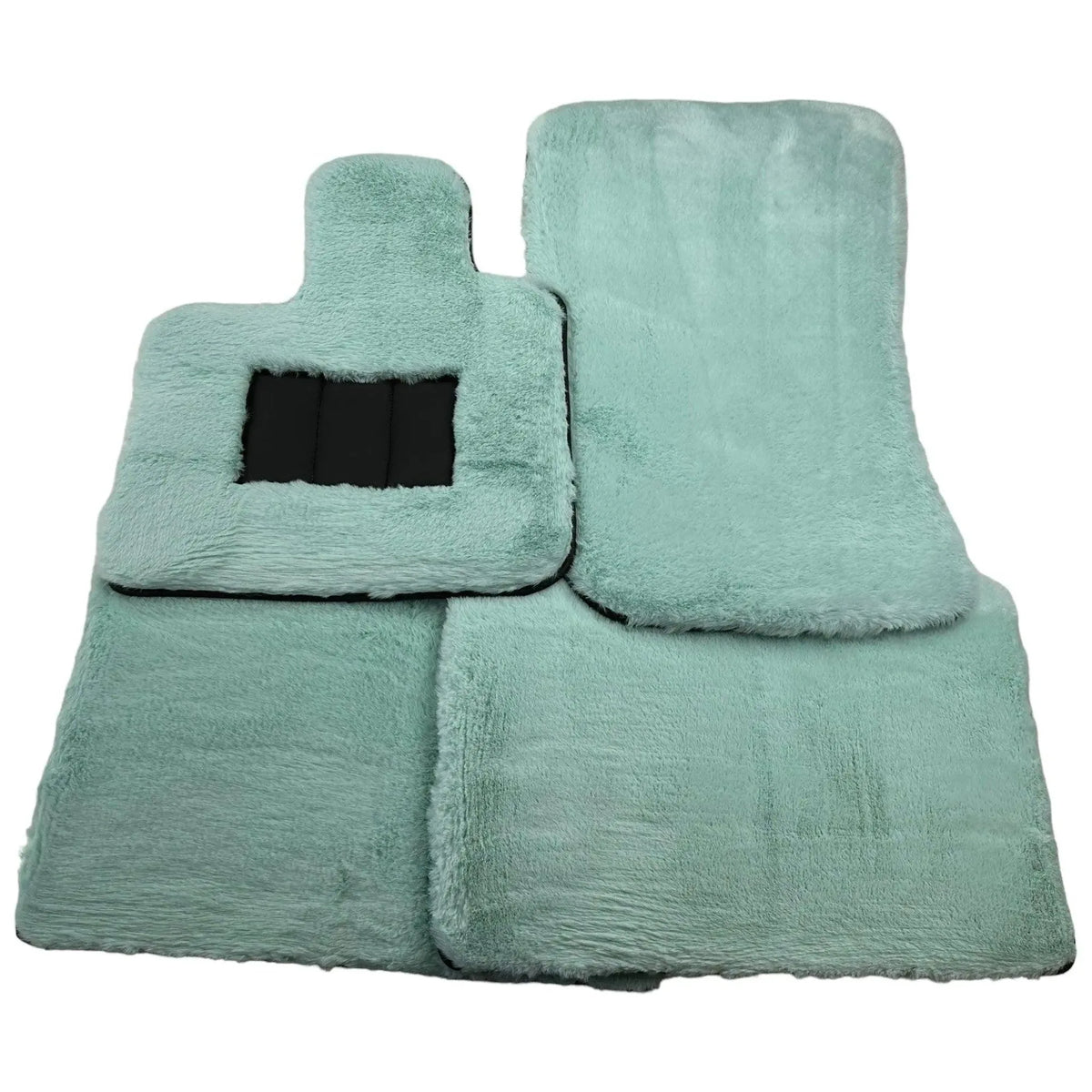 Tiff Blue Sheepskin Floor Mats for Rolls Royce Phantom VIII (2017-2024) ER56 Design Brand