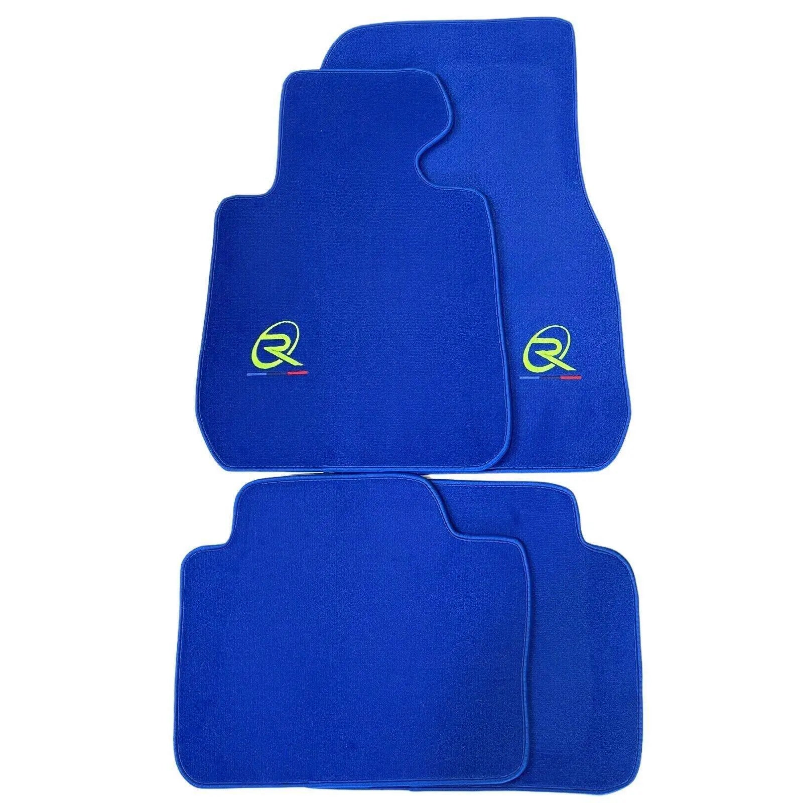 Blue Floor Mats For BMW M3 Series F80 Tailored Set Perfect Fit - AutoWin