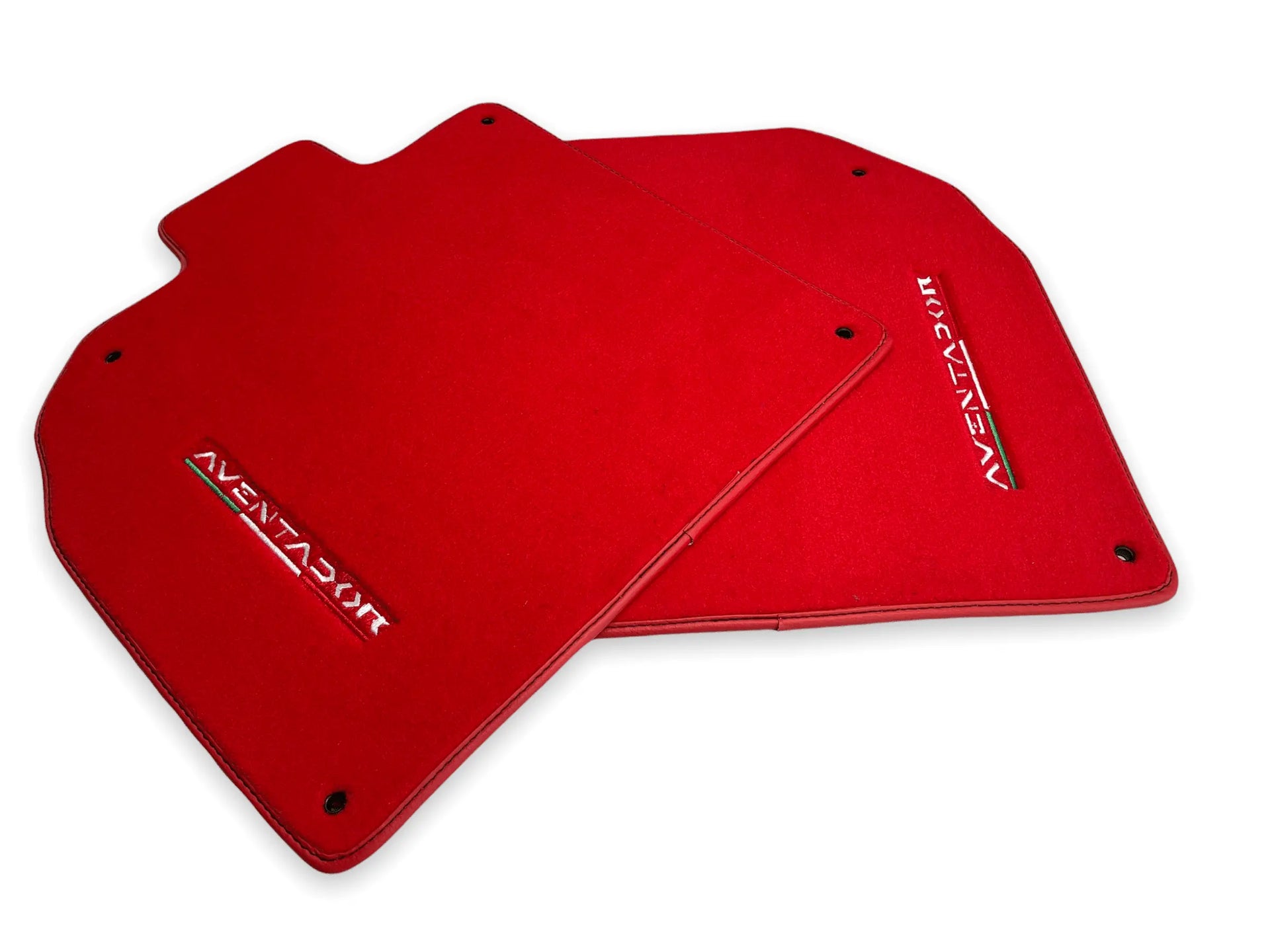 Floor Mats for Lamborghini Aventador Red Color Carpet - AutoWin