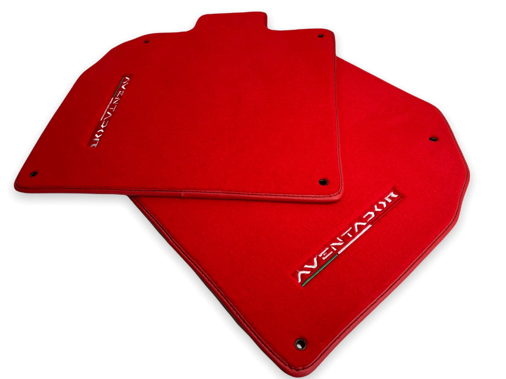 Floor Mats for Lamborghini Aventador Red Color Carpet - AutoWin