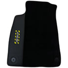 Black Floor Mats for Audi A4 - B7 Convertible (2006-2009) | Fighter Jet Edition - AutoWin