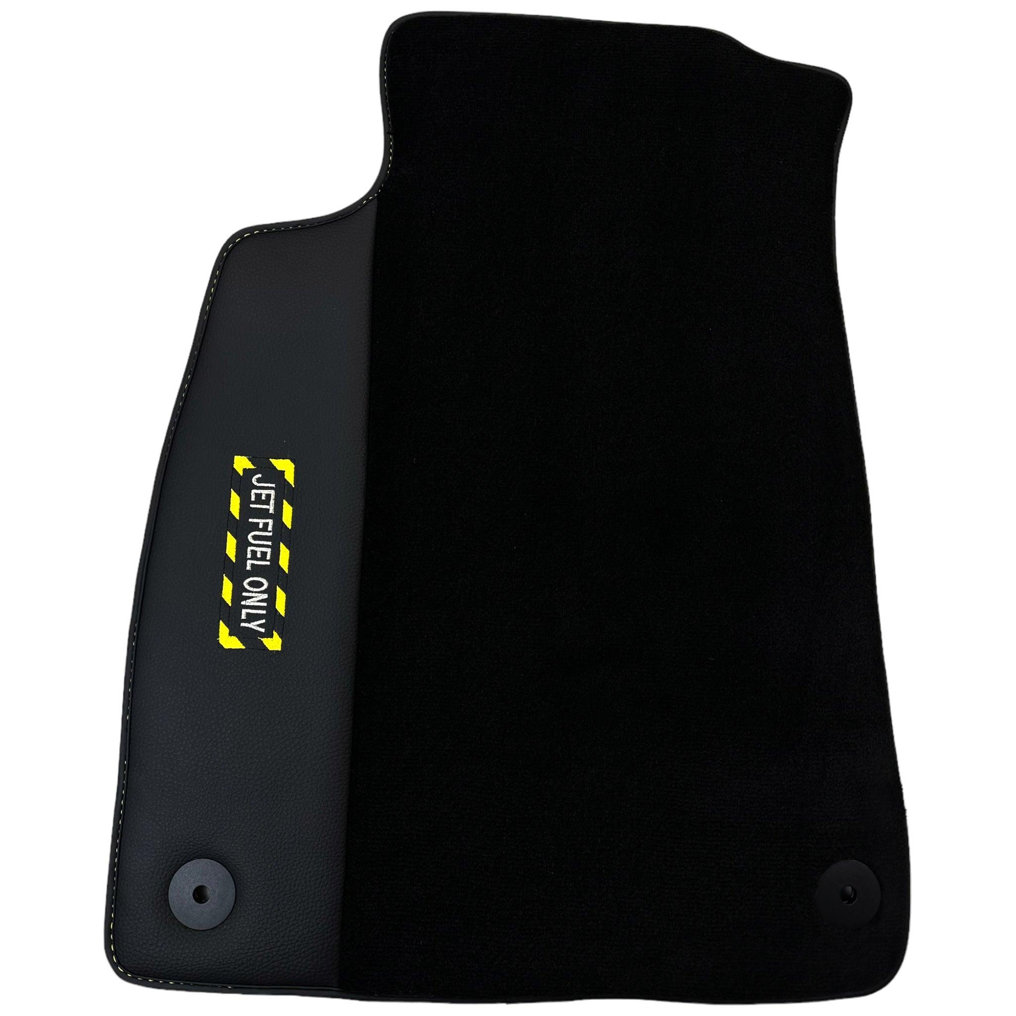 Black Floor Mats for Audi A6 - C6 Avant Facelift (2008-2011) | Fighter Jet Edition - AutoWin