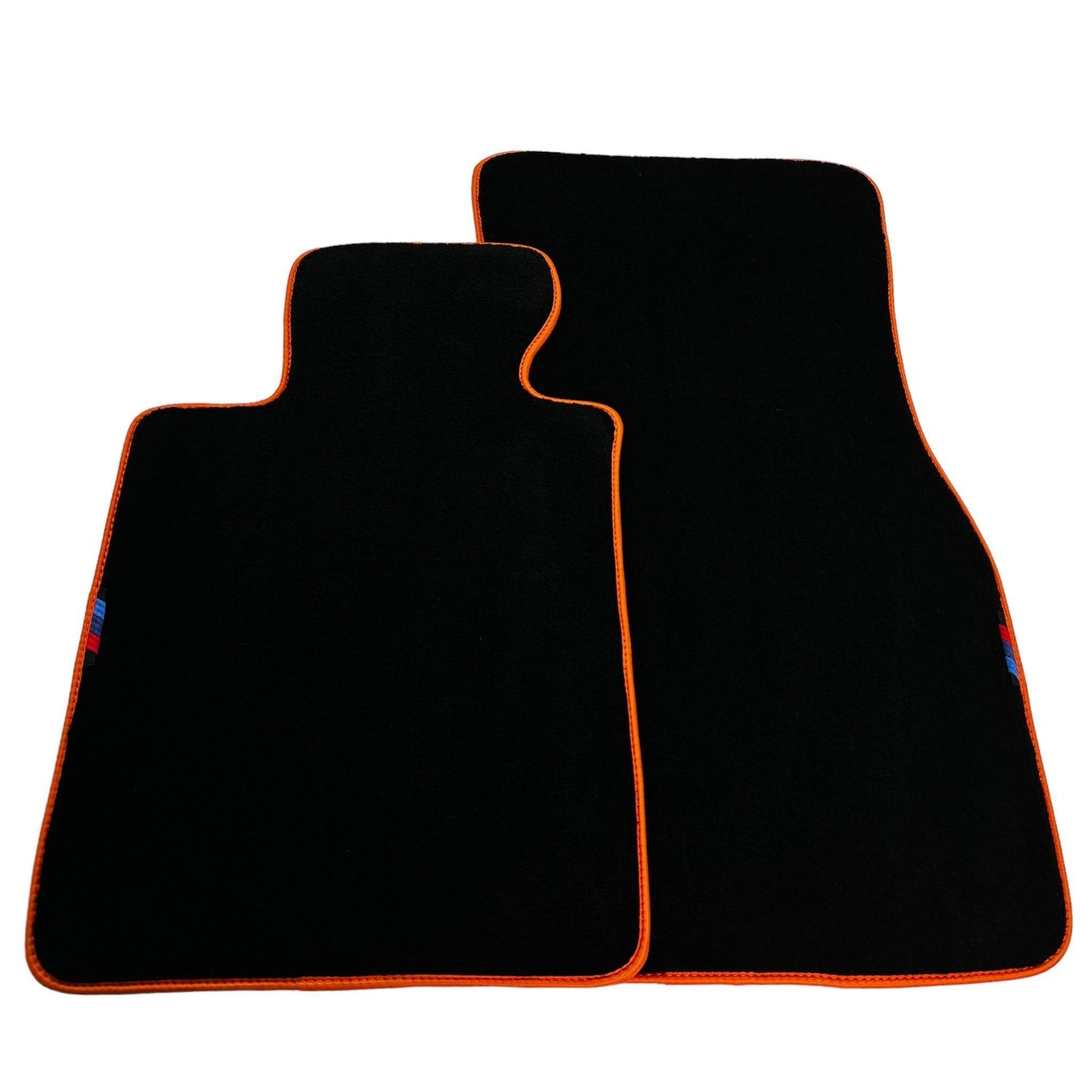 Black Floor Mats For BMW 3 Series F36 Gran Coupe | | Orange Trim - AutoWin