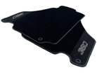 Black Floor Mats For Ferrari 360 Modena 1999-2005 With Alcantara Leather - AutoWin