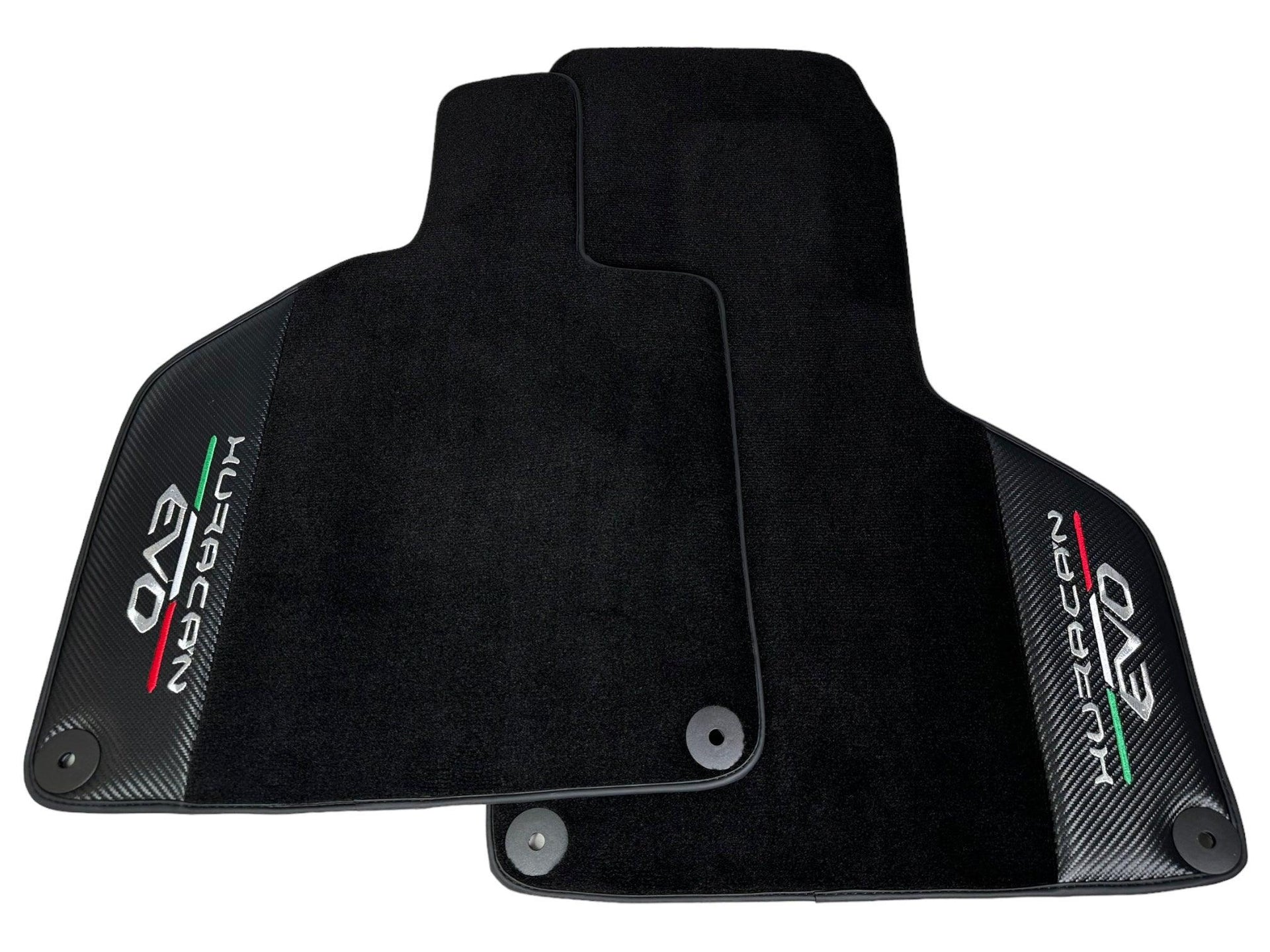Huracan EVO (2014-2023): Black Mats with Carbon Fiber Borders