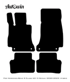 Black Floor Mats For Mercedes Benz E-Class W213 Sedan (2020-2023) Hybrid | Fighter Jet Edition - AutoWin
