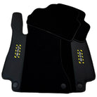 Black Floor Mats For Mercedes Benz GLK-Class X204 (2008-2012) | Fighter Jet Edition - AutoWin