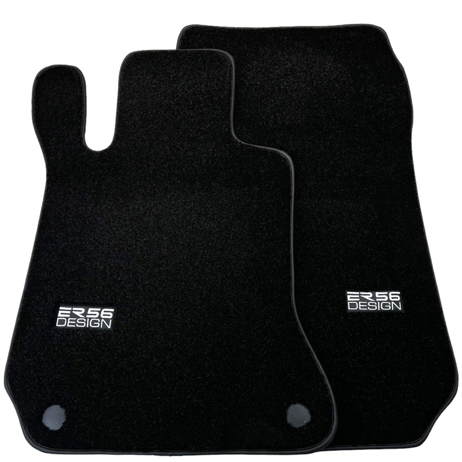 Black Luxury Floor Mats For Mercedes Benz S-Class W221 (2005-2013) Long Wheelbase | ER56 Design - AutoWin