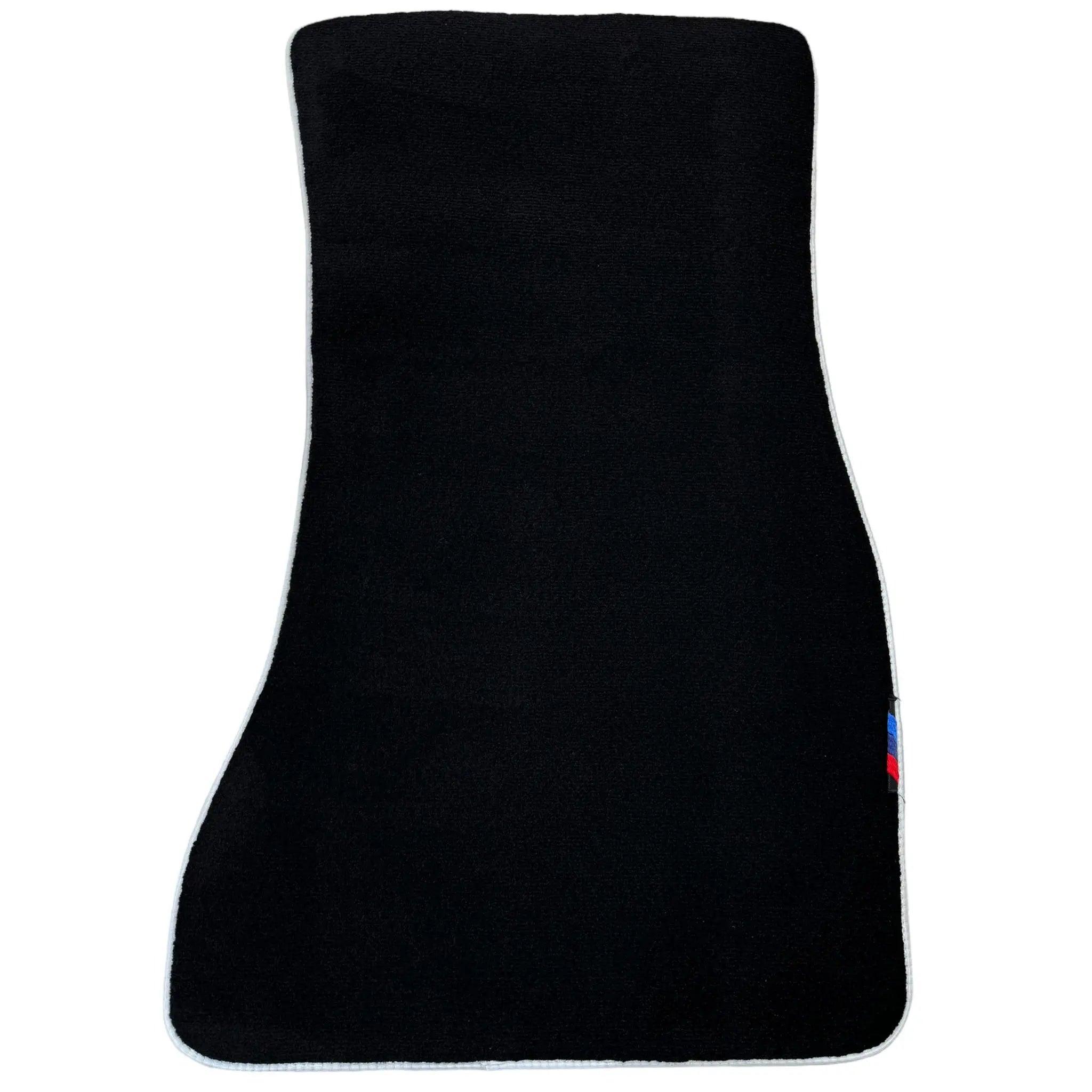 Black Mats For BMW 3 Series E36 2-door Coupe | White Trim - AutoWin