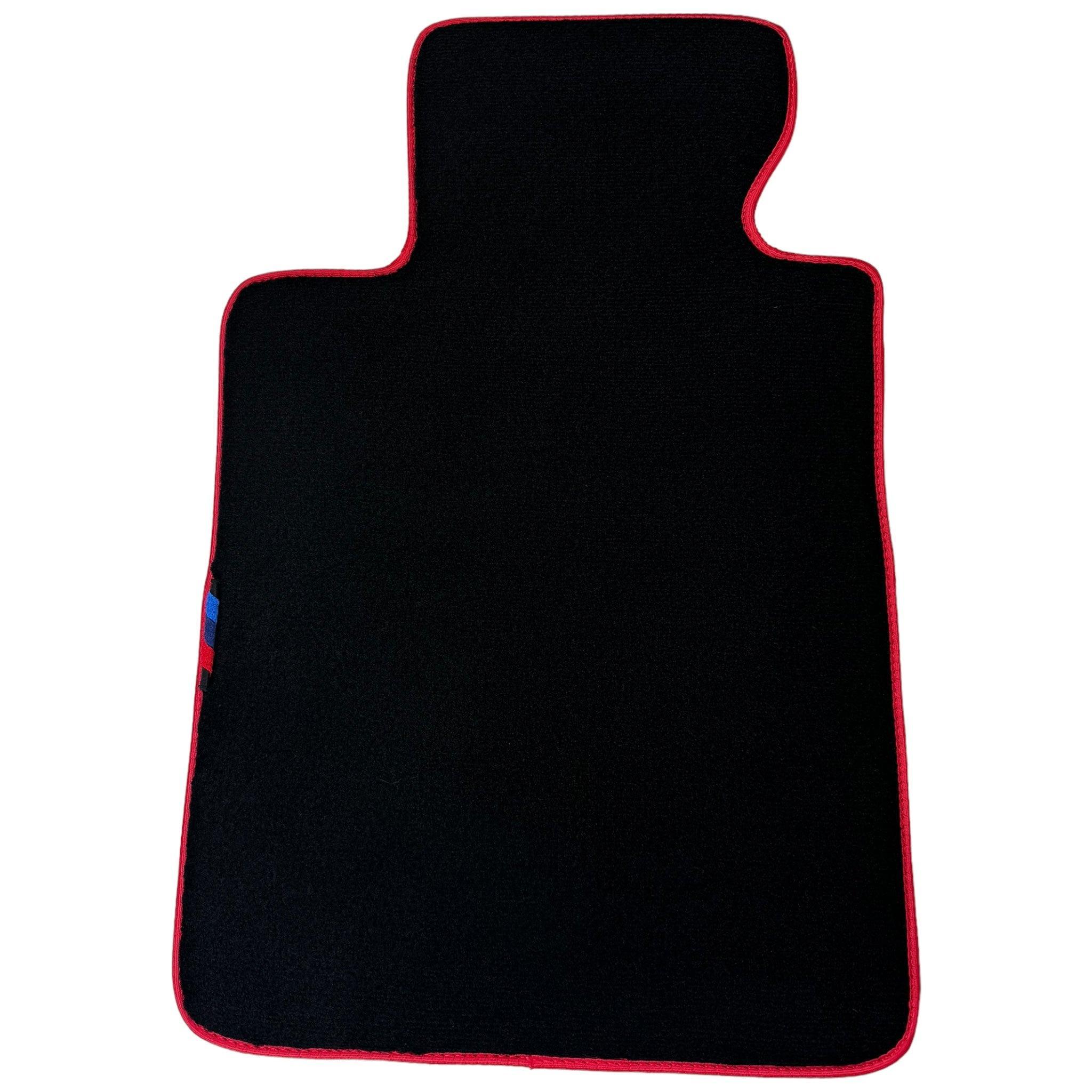 Black Mats For BMW 3 Series E36 4-door Sedan | Red Trim - AutoWin