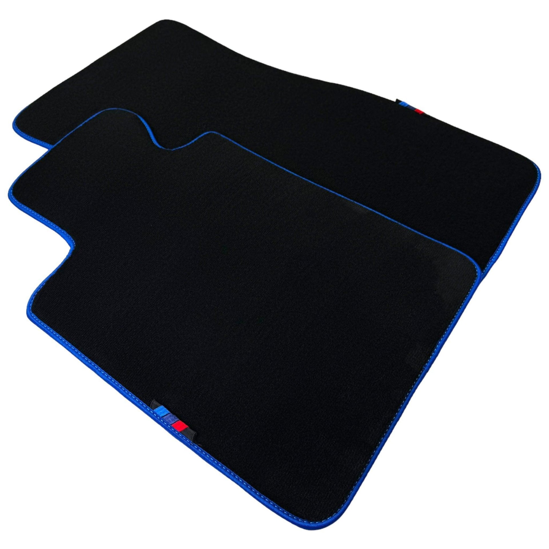 Black Mats For BMW M5 E28 | Blue Trim - AutoWin