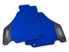 Blue Floor Mats For Ferrari 360 Modena 1999-2005 With Carbon Fiber Leather - AutoWin