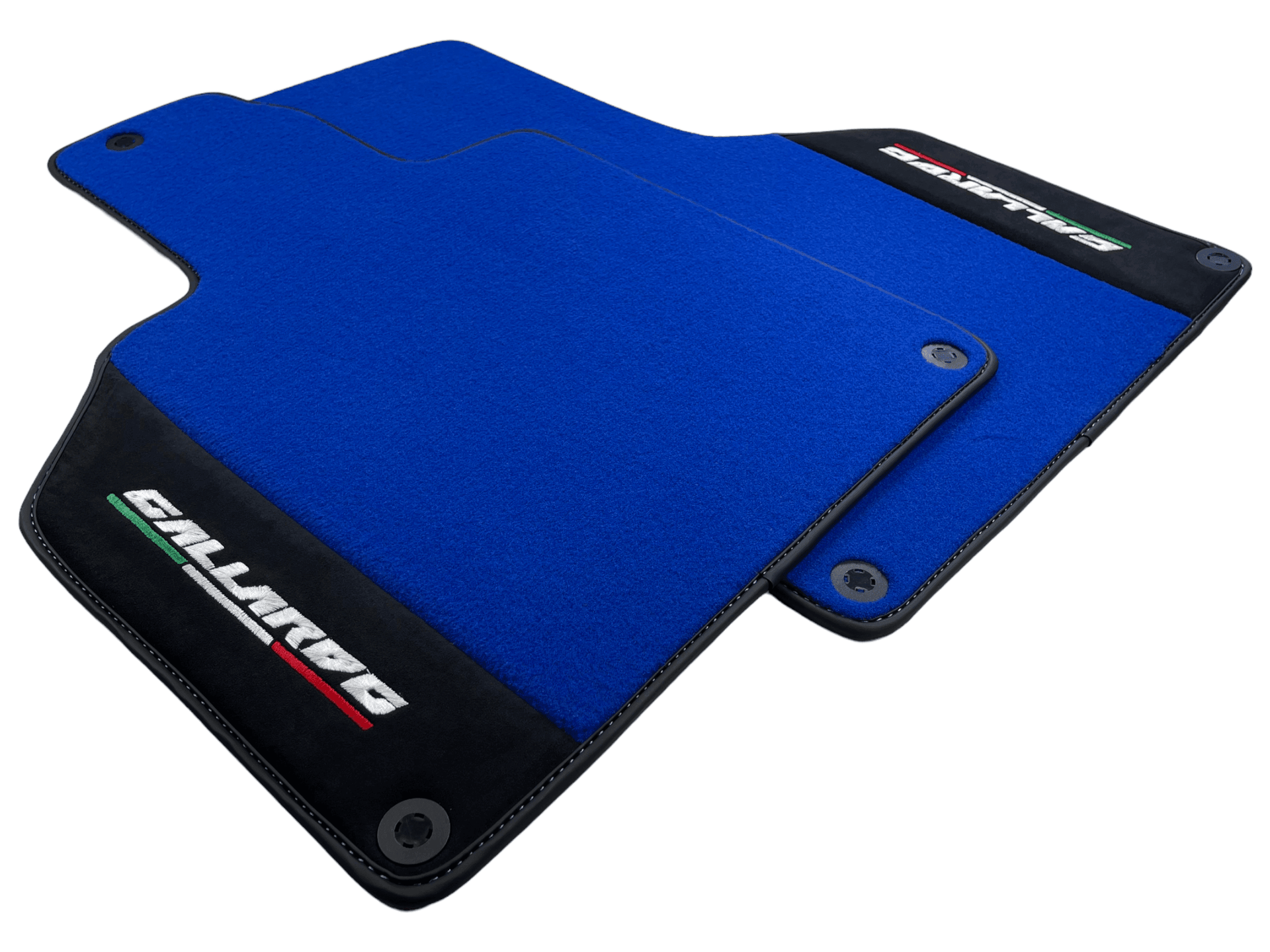 Blue Floor Mats for Lamborghini Gallardo With Alcantara Leather - AutoWin