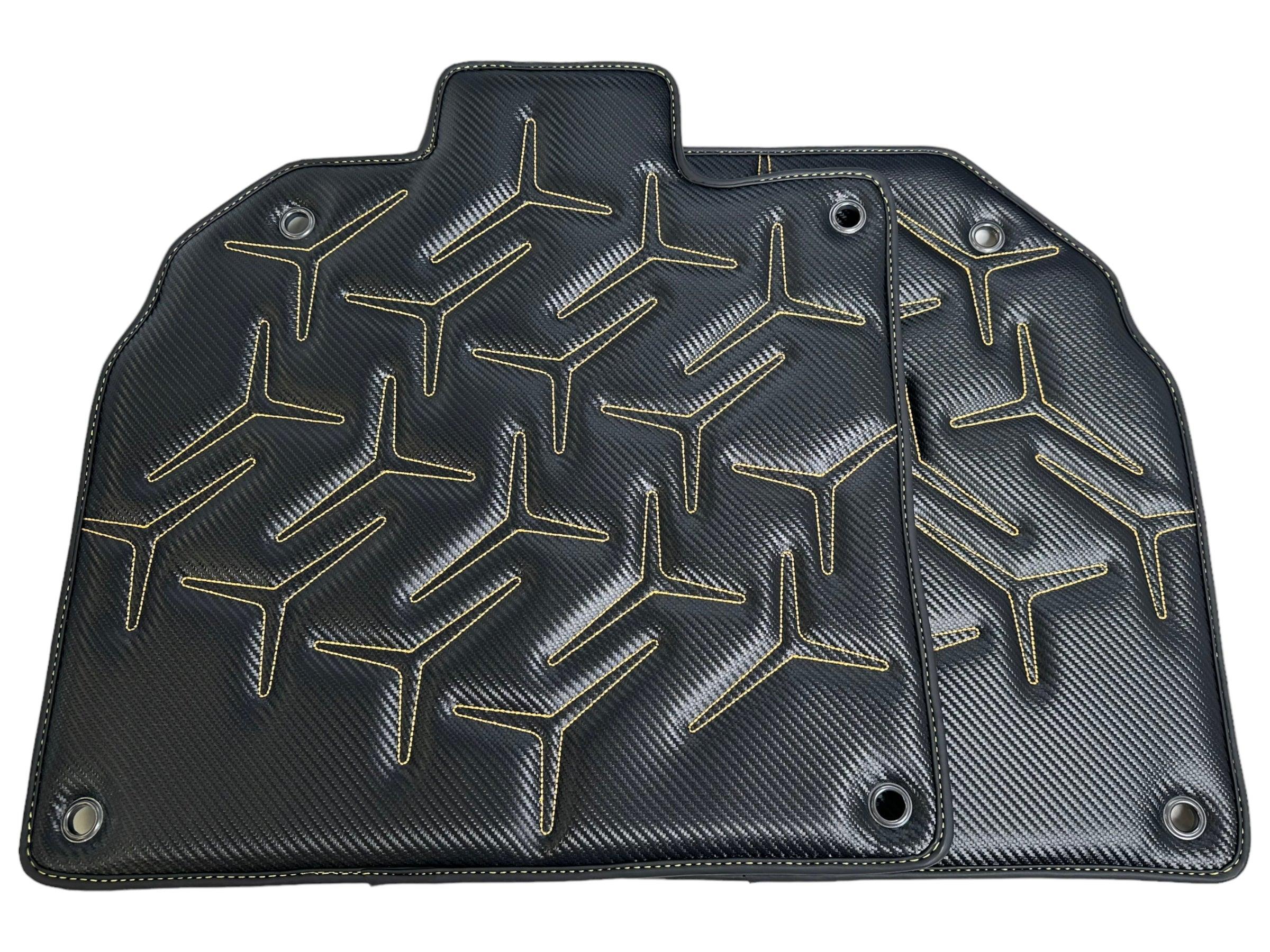 Carbon Leather Floor Mats for Lamborghini Aventador SV - AutoWin