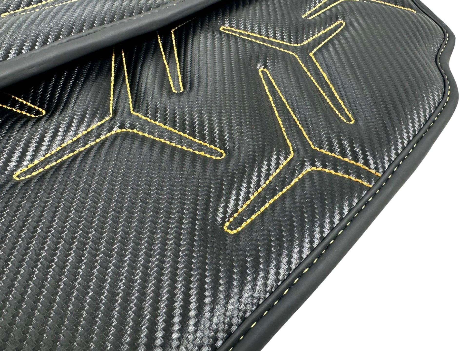Carbon Leather Floor Mats for Lamborghini Aventador SV - AutoWin