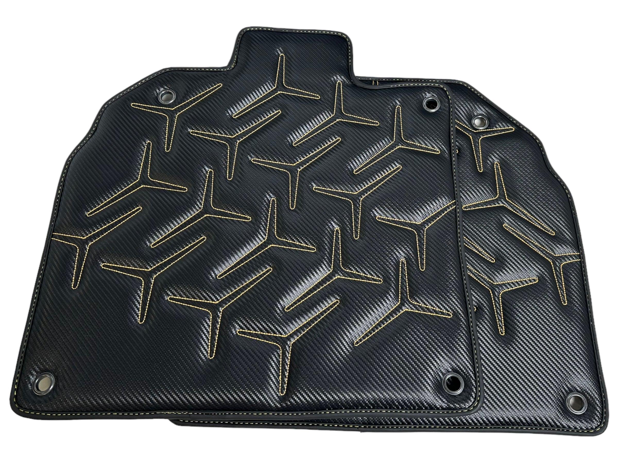 Carbon Leather Floor Mats for Lamborghini Aventador SV - AutoWin