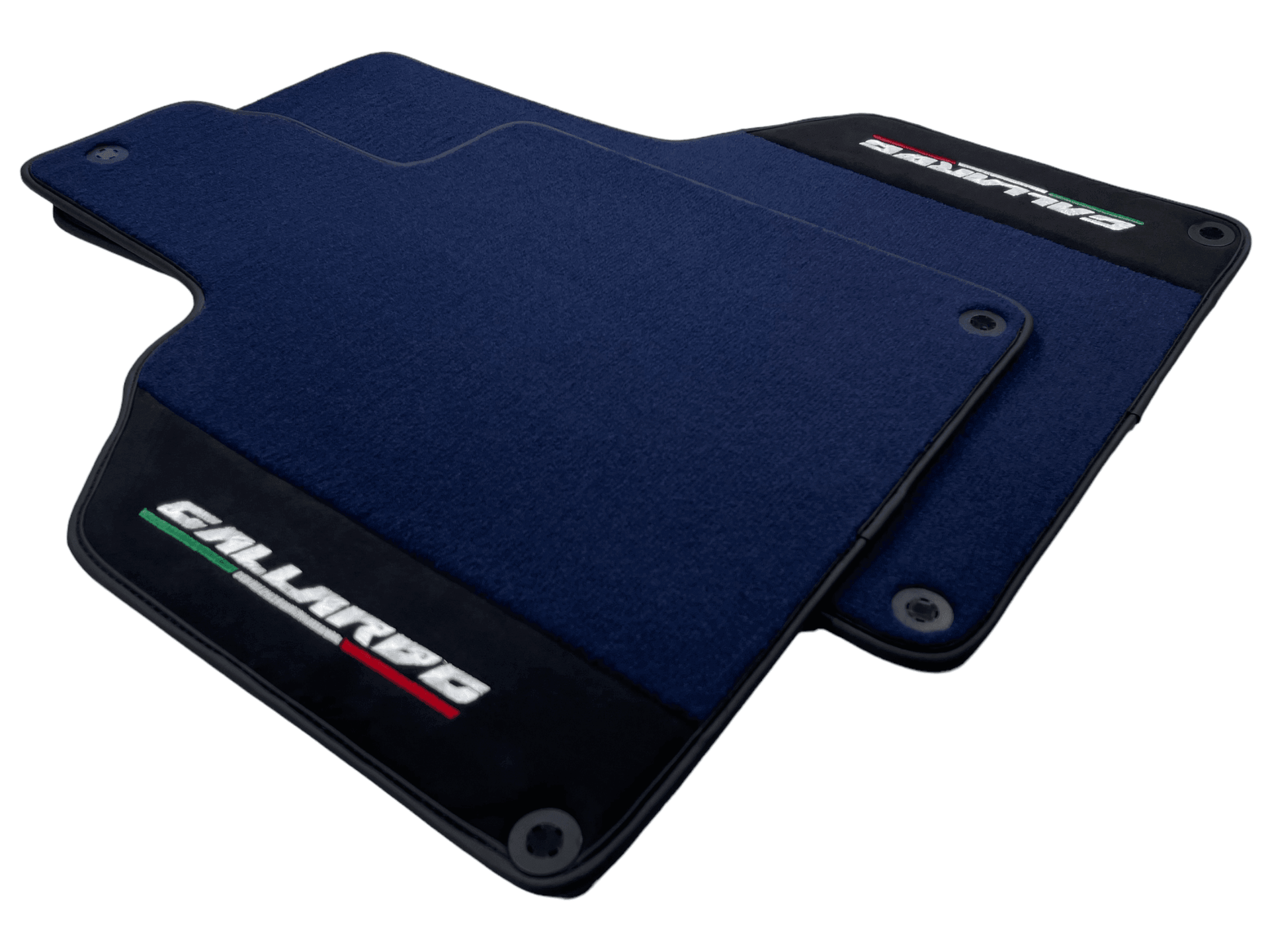 Dark Blue Floor Mats for Lamborghini Gallardo With Alcantara Leather - AutoWin