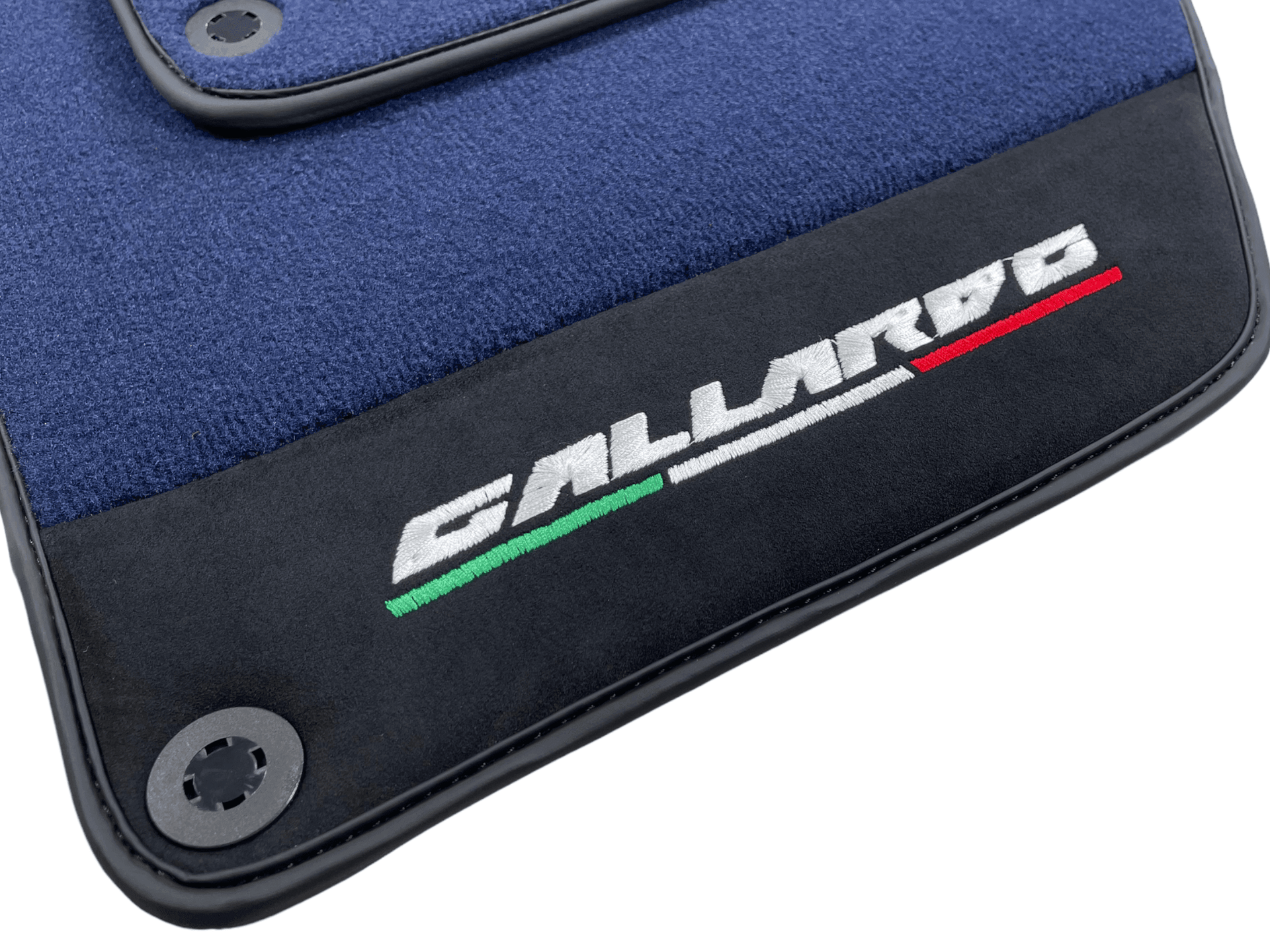 Dark Blue Floor Mats for Lamborghini Gallardo With Alcantara Leather - AutoWin