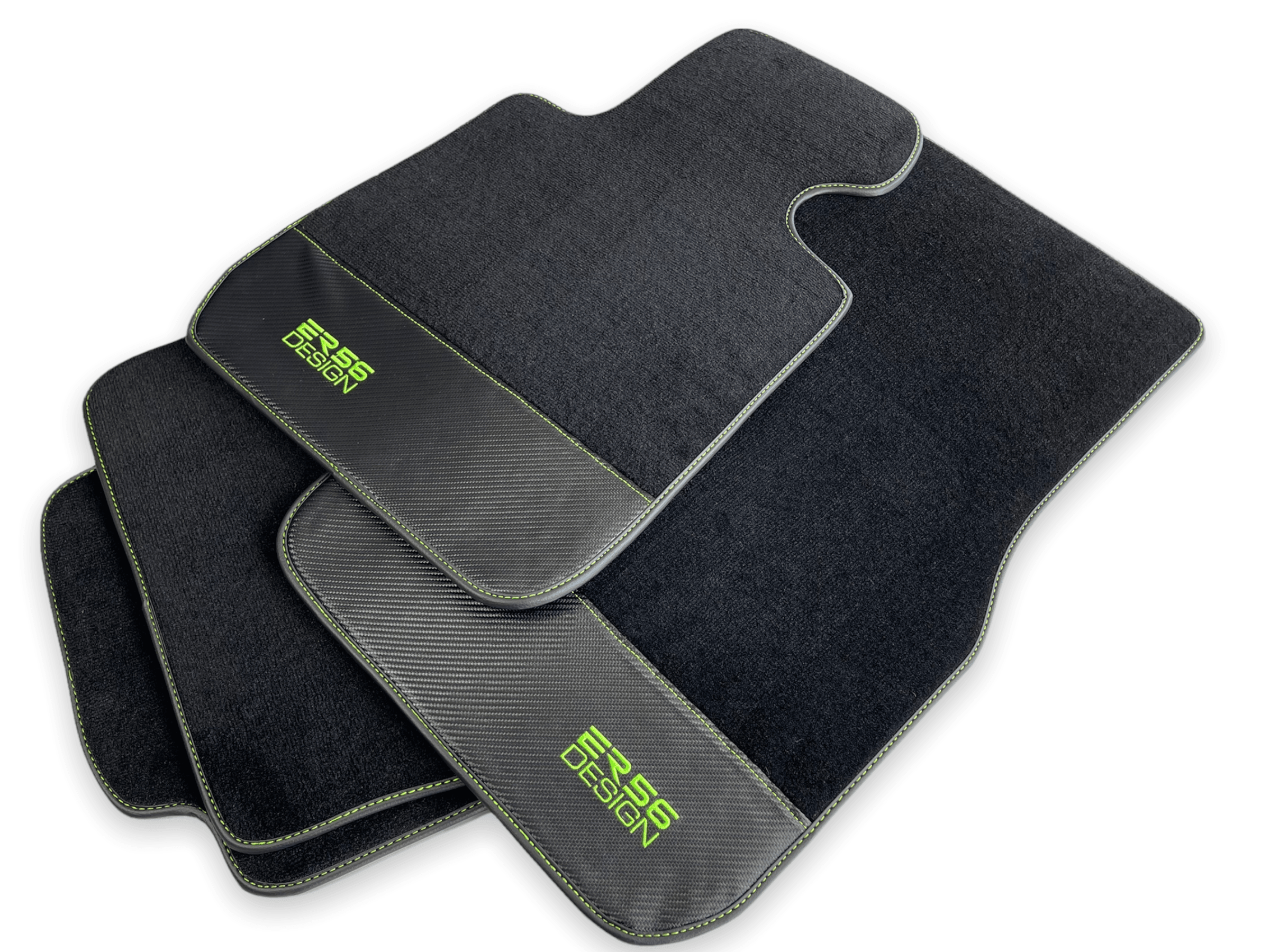 Floor Mats For BMW X6 Series F16 Carbon Leather Er56 Design - AutoWin