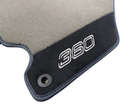 Floor Mats For Ferrari 360 Modena 1999-2005 Gray With Alcantara Leather - AutoWin