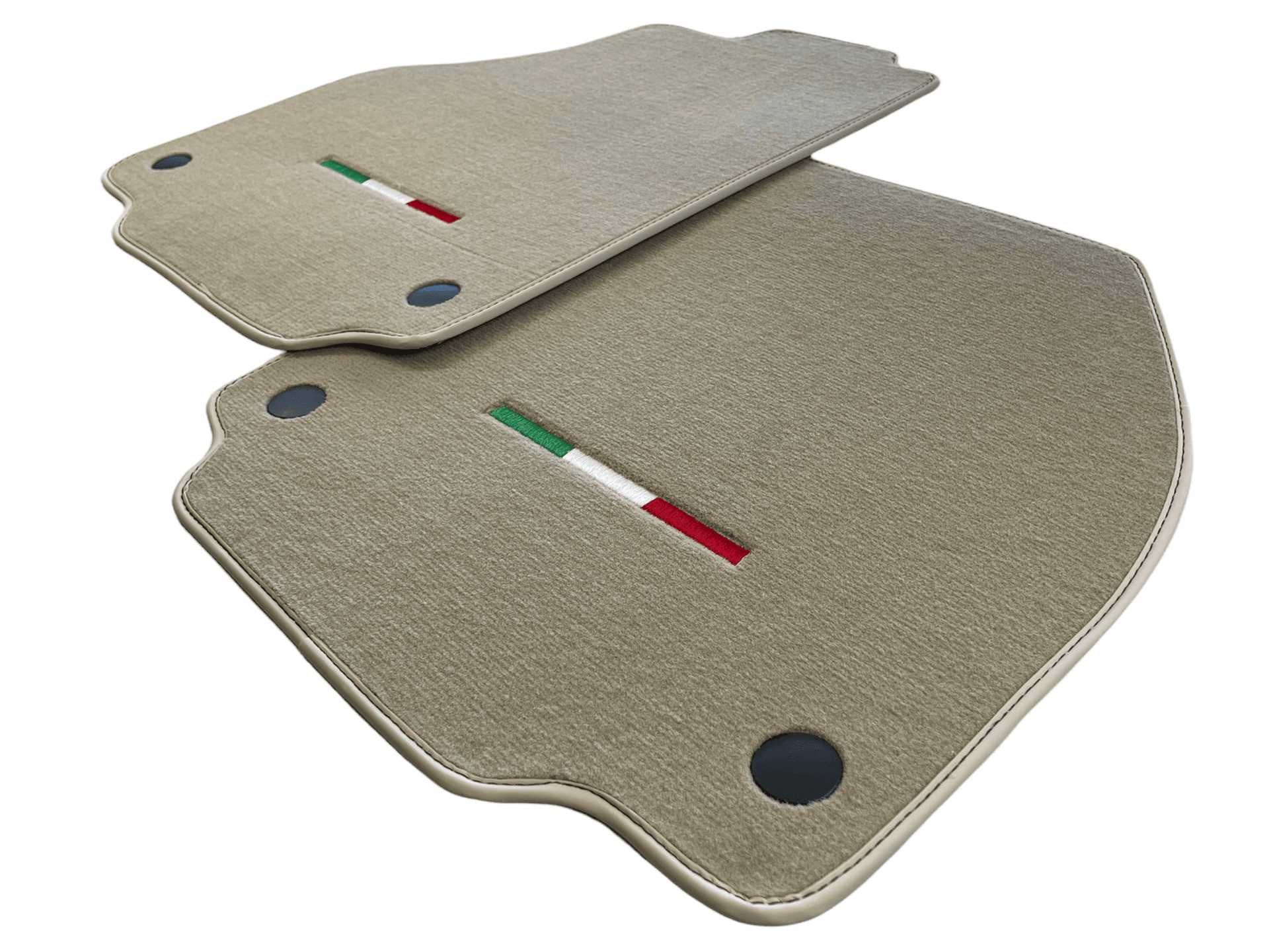 Floor Mats For Ferrari 458 Spider 2012-2015 Beige Italian Edition - AutoWin