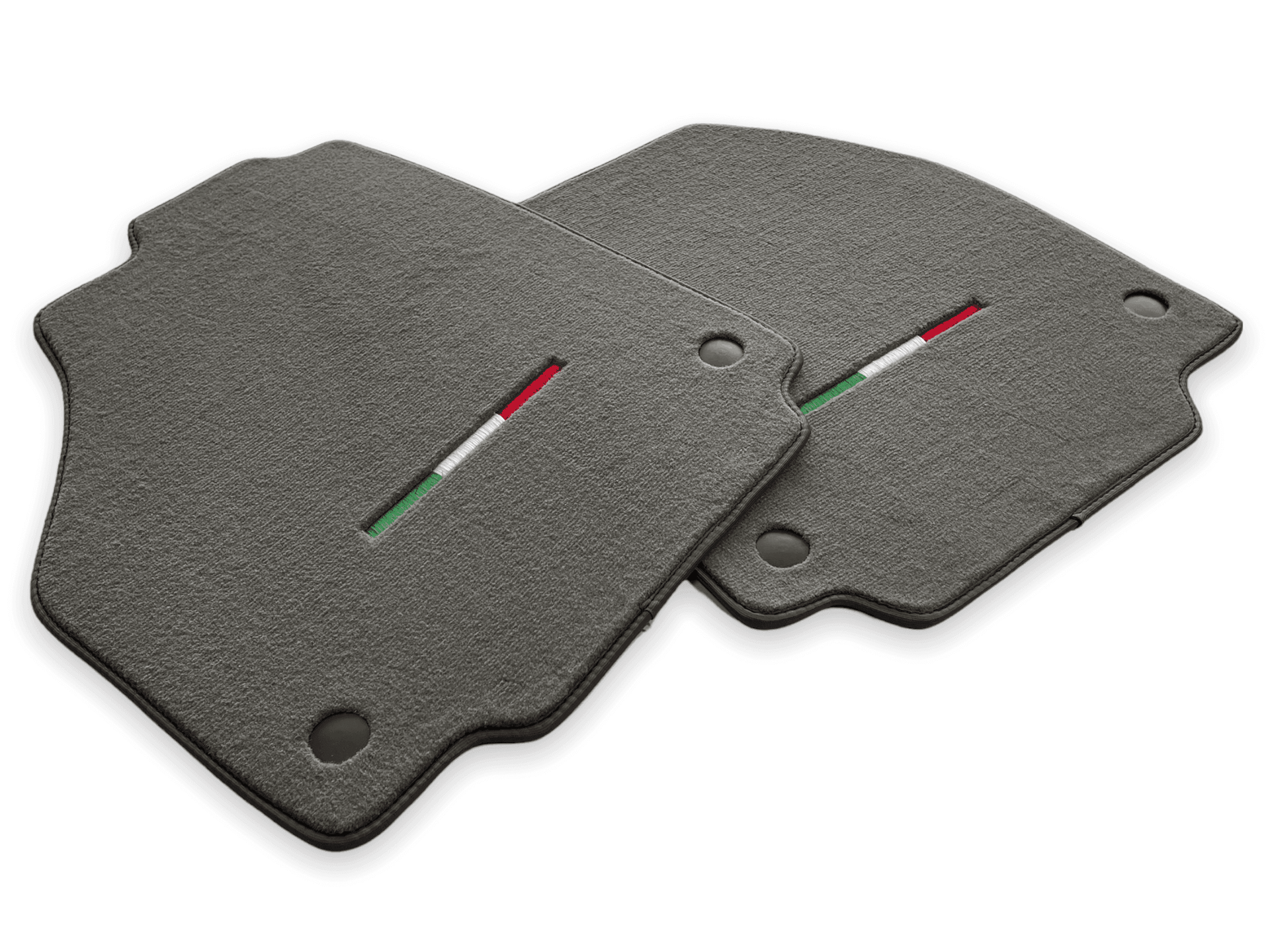 Floor Mats For Ferrari F8 Tributo (2019-2023) Gray Italian Edition - AutoWin