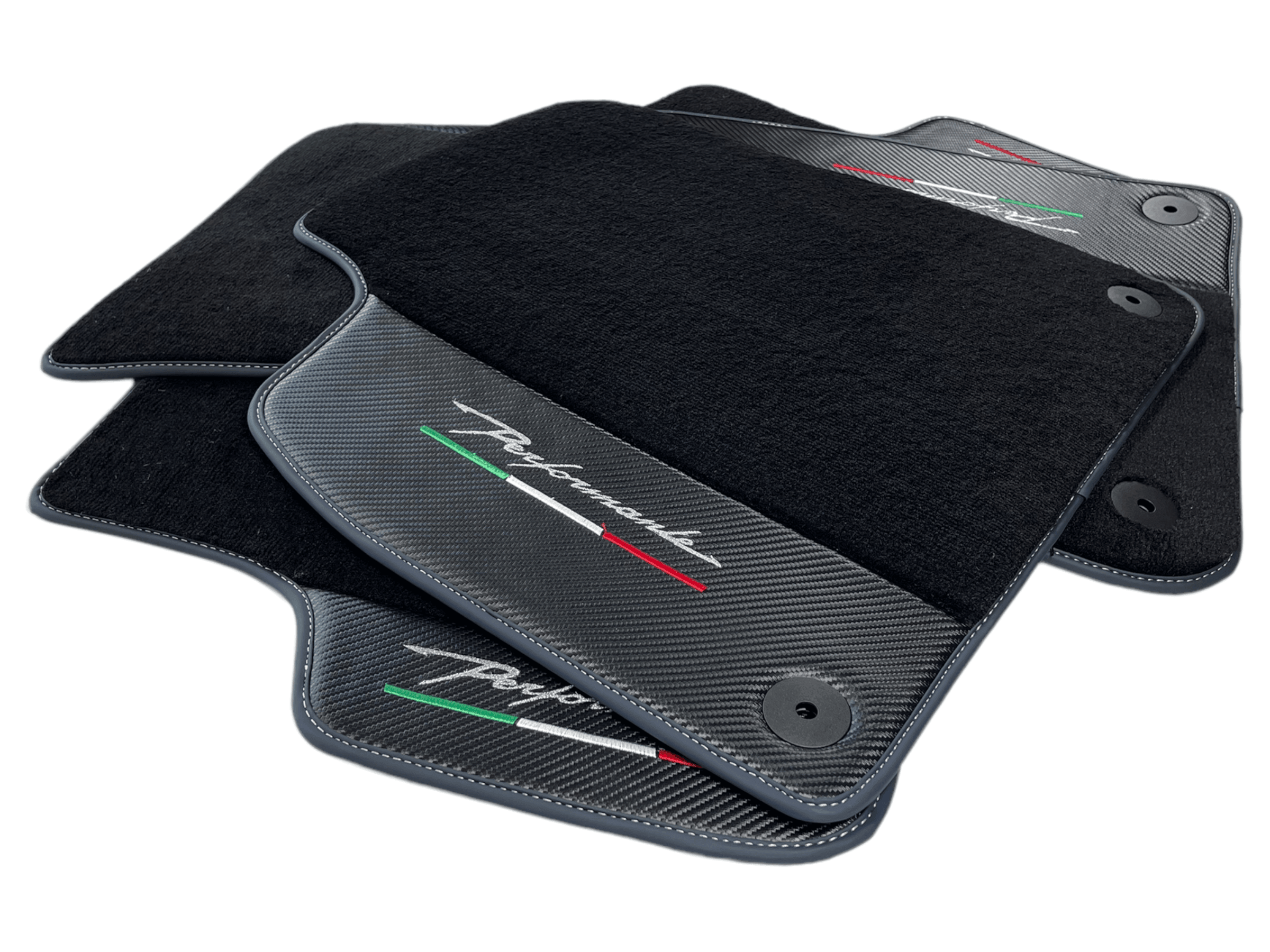 Floor Mats For Lamborghini Urus Performante With Carbon Leather - AutoWin
