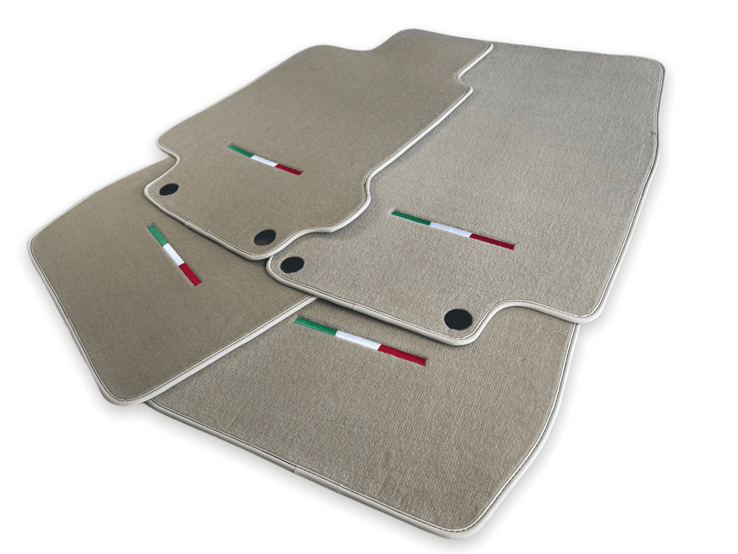 Floor Mats For Maserati GranTurismo (2007-2019) Beige IT Edition - AutoWin