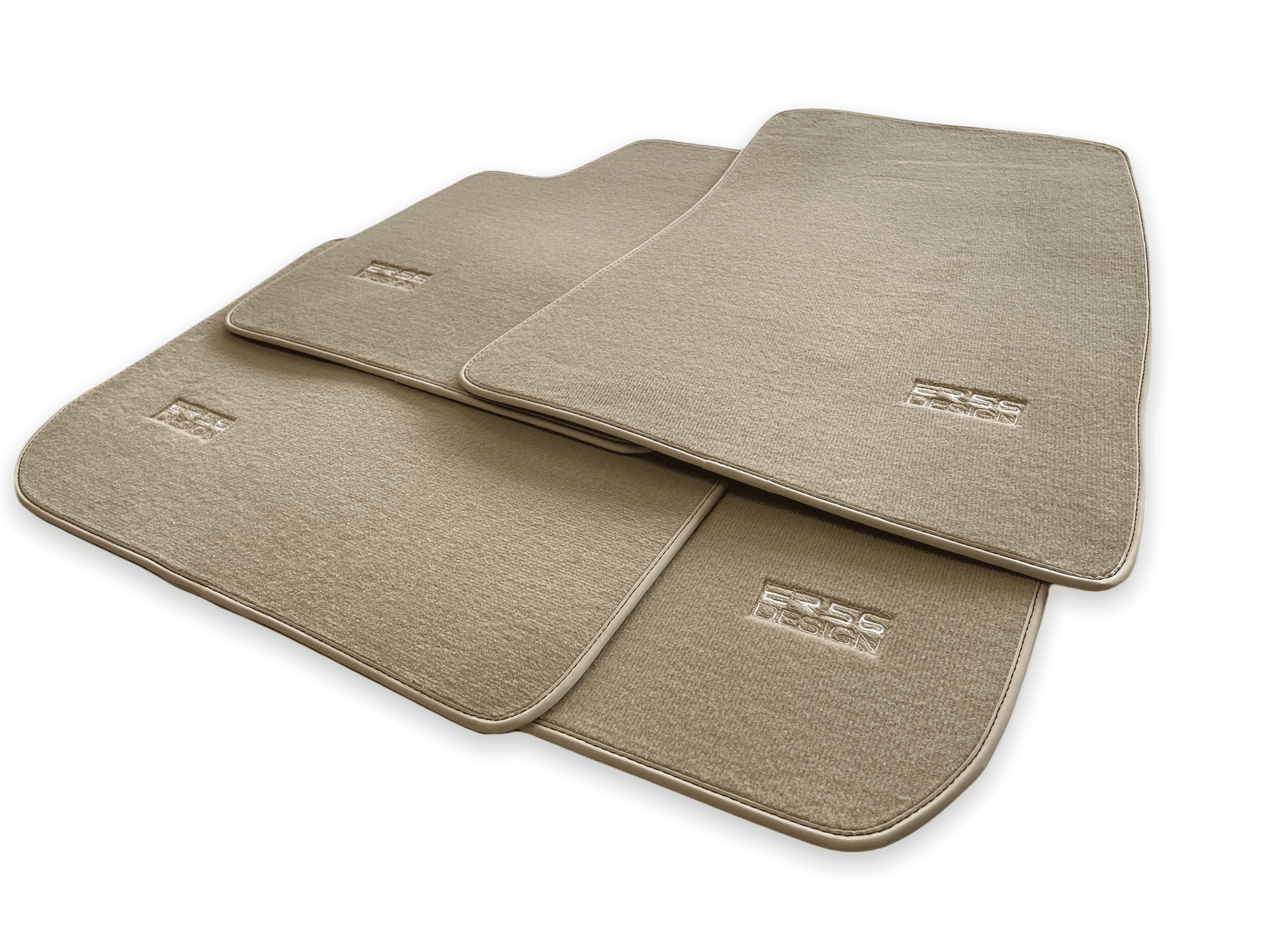 Floor Mats For Rolls Royce Ghost Series II (2021-2024) Beige ER56 Design - AutoWin