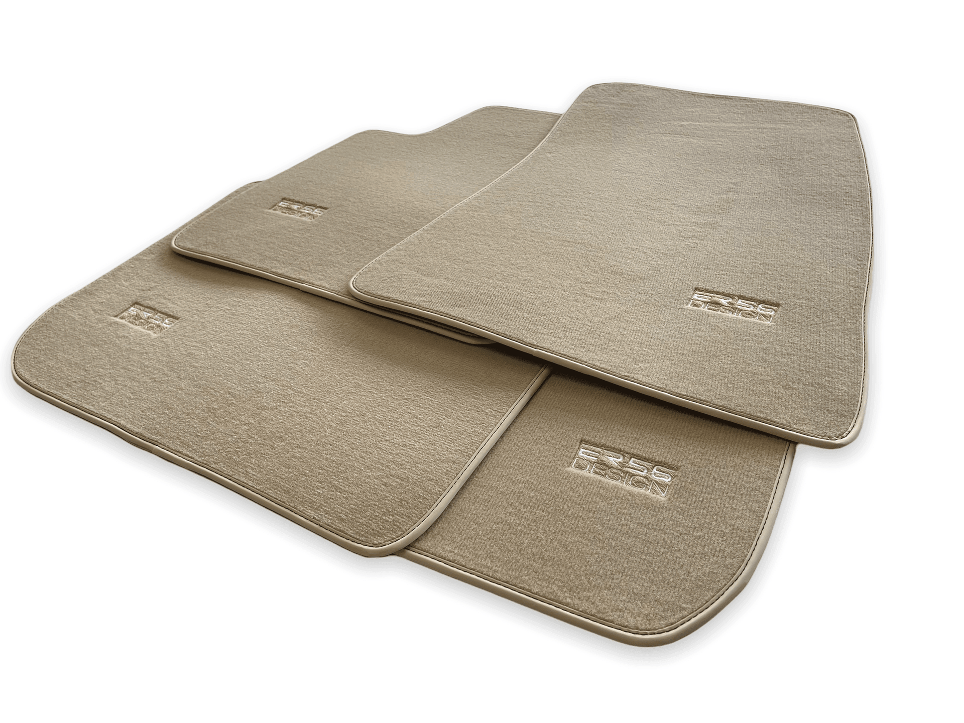 Floor Mats For Rolls Royce Phantom Drophead Coupe 2007–2016 Beige Er56 Design - AutoWin