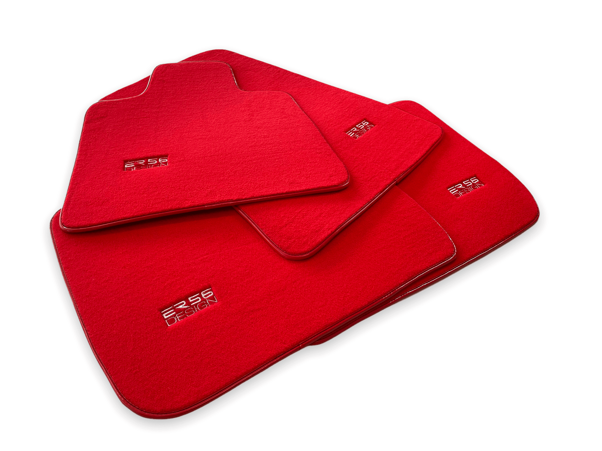 Floor Mats For Rolls Royce Wraith 2013–2023 Red Er56 Design - AutoWin
