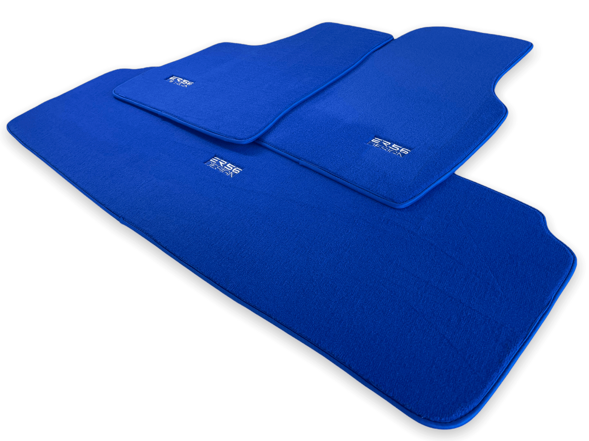 Floor Mats For Tesla Model Y Blue Tailored Carpets ER56 Design - AutoWin