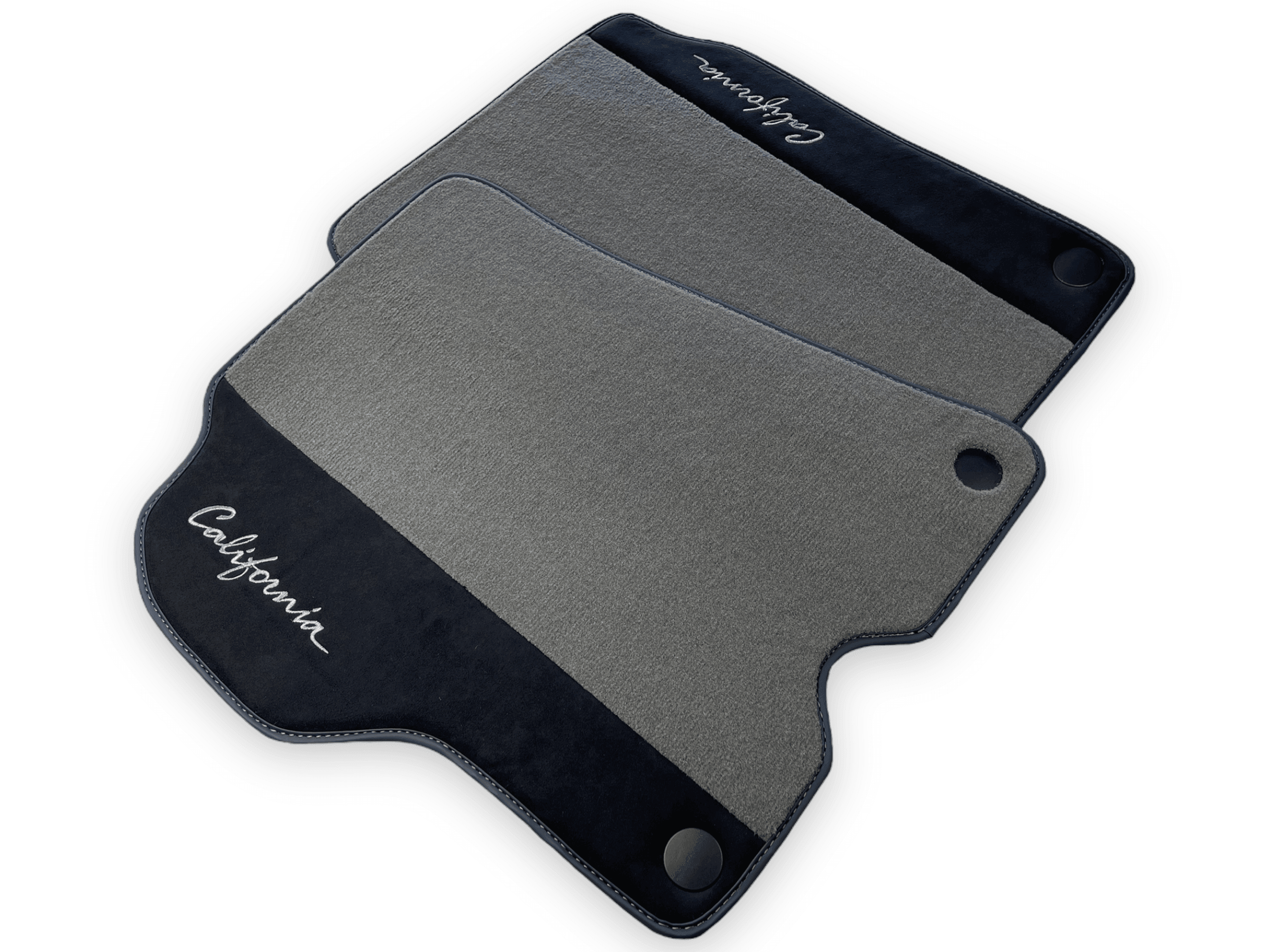 Gray Floor Mats For Ferrari California 2008-2014 With Alcantara - AutoWin