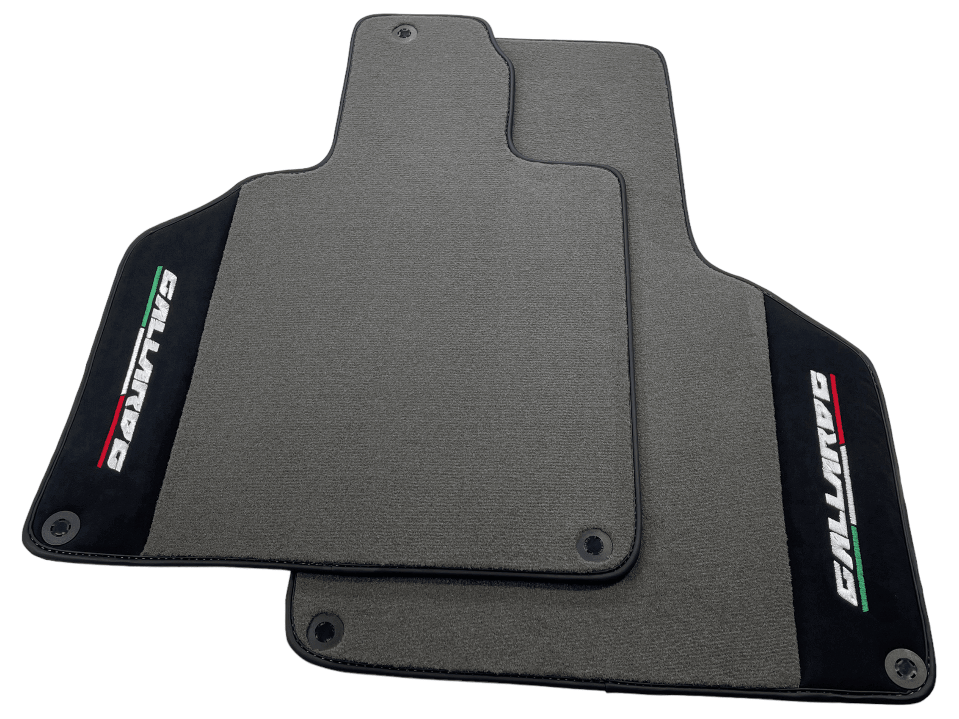 Gray Floor Mats for Lamborghini Gallardo With Alcantara Leather - AutoWin