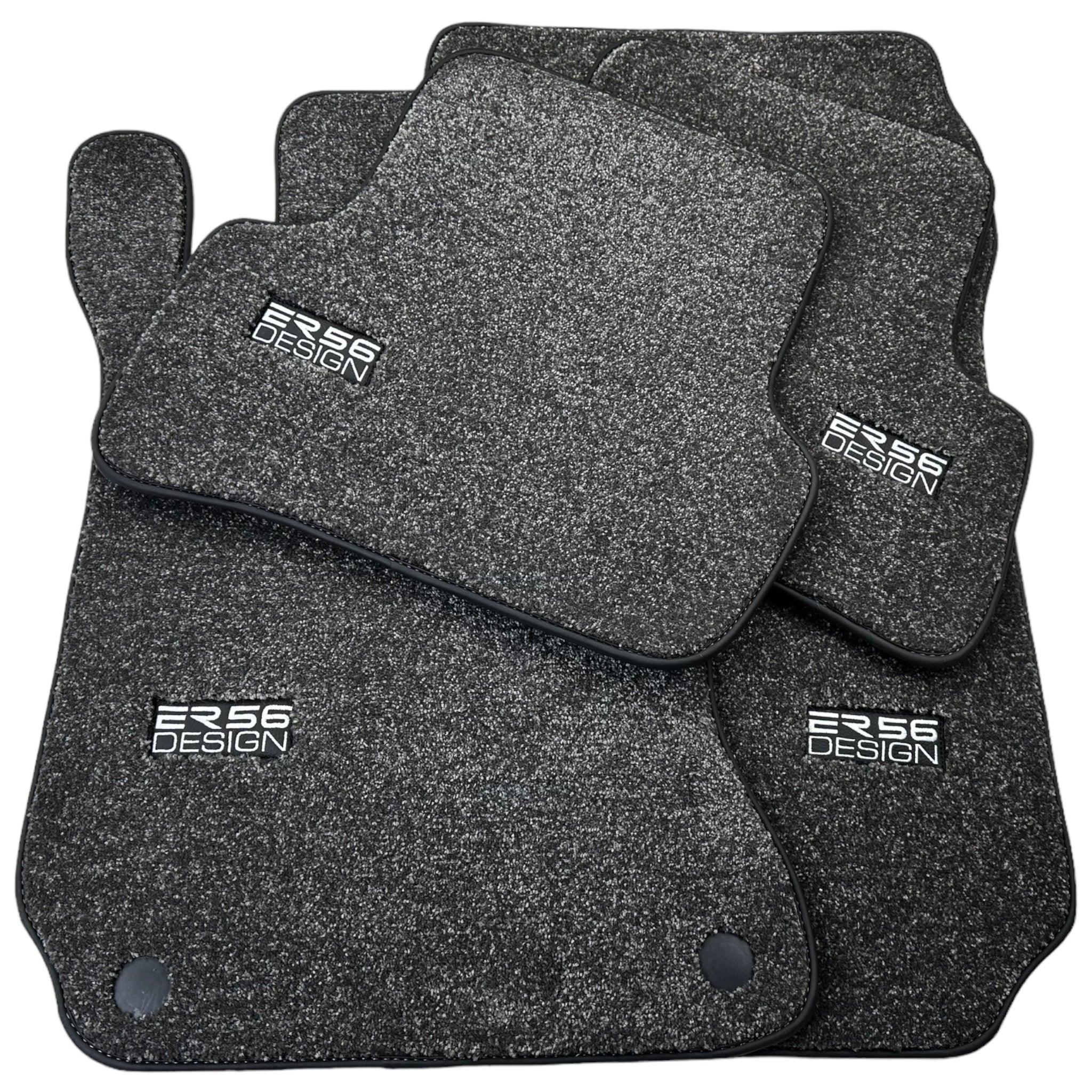 Gray Luxury Floor Mats For Mercedes Benz C-Class A205 Convertible Facelift (2018-2023) | ER56 Design - AutoWin
