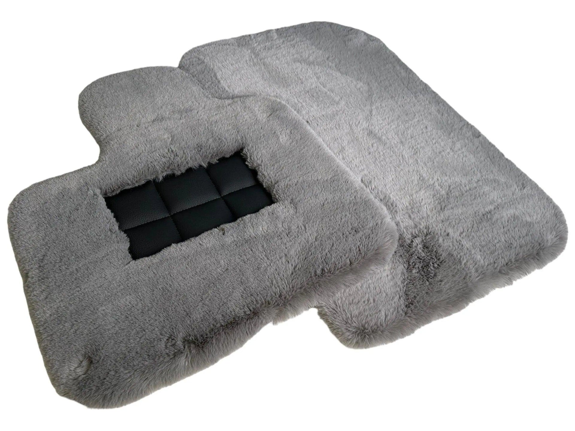 Gray Sheepskin Floor Mats For Bentley Mulsanne (2010-2020) Er56 Design Brand - AutoWin