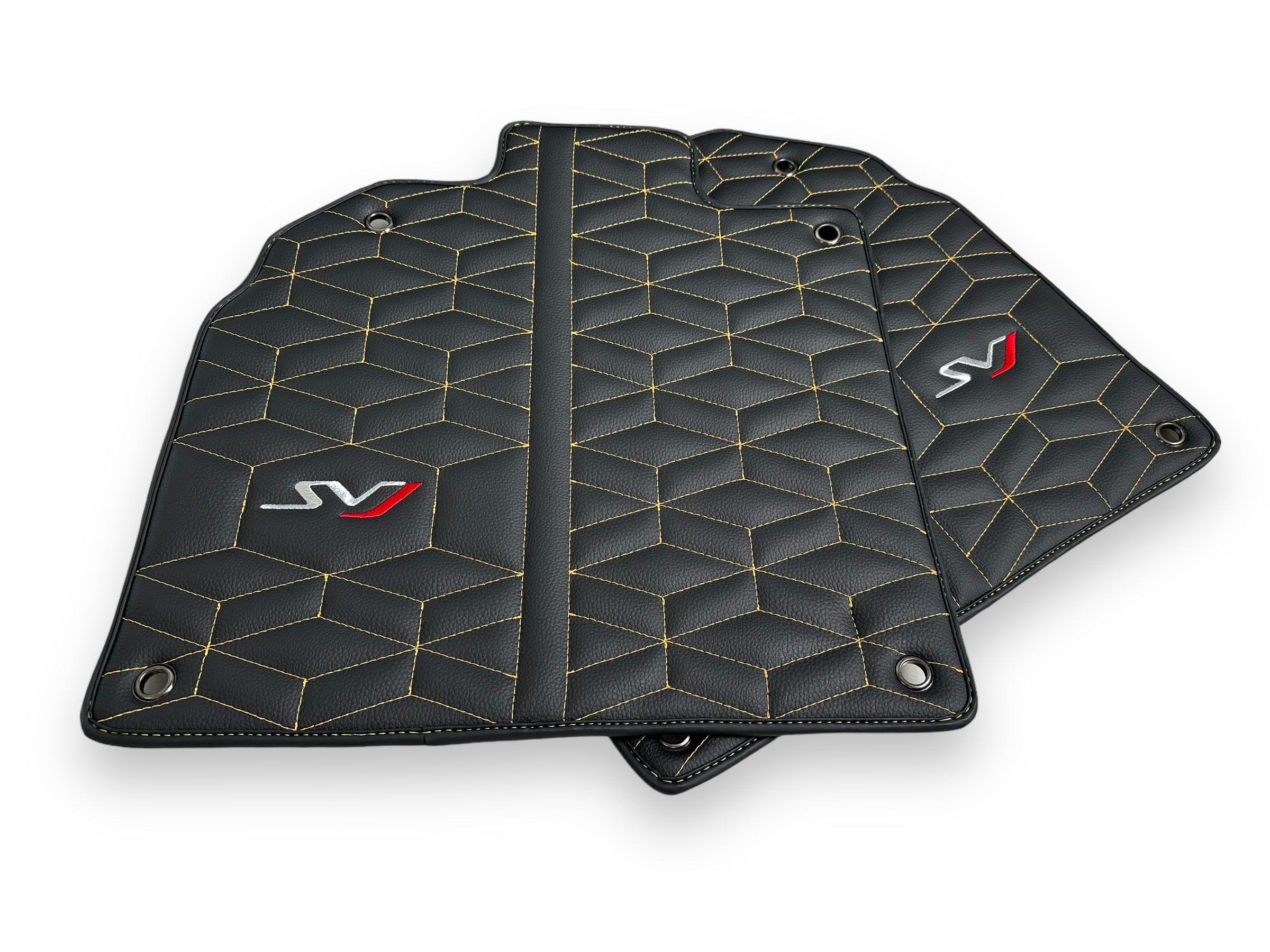 Leather Floor Mats for Lamborghini Aventador SVJ Limited Edition - AutoWin