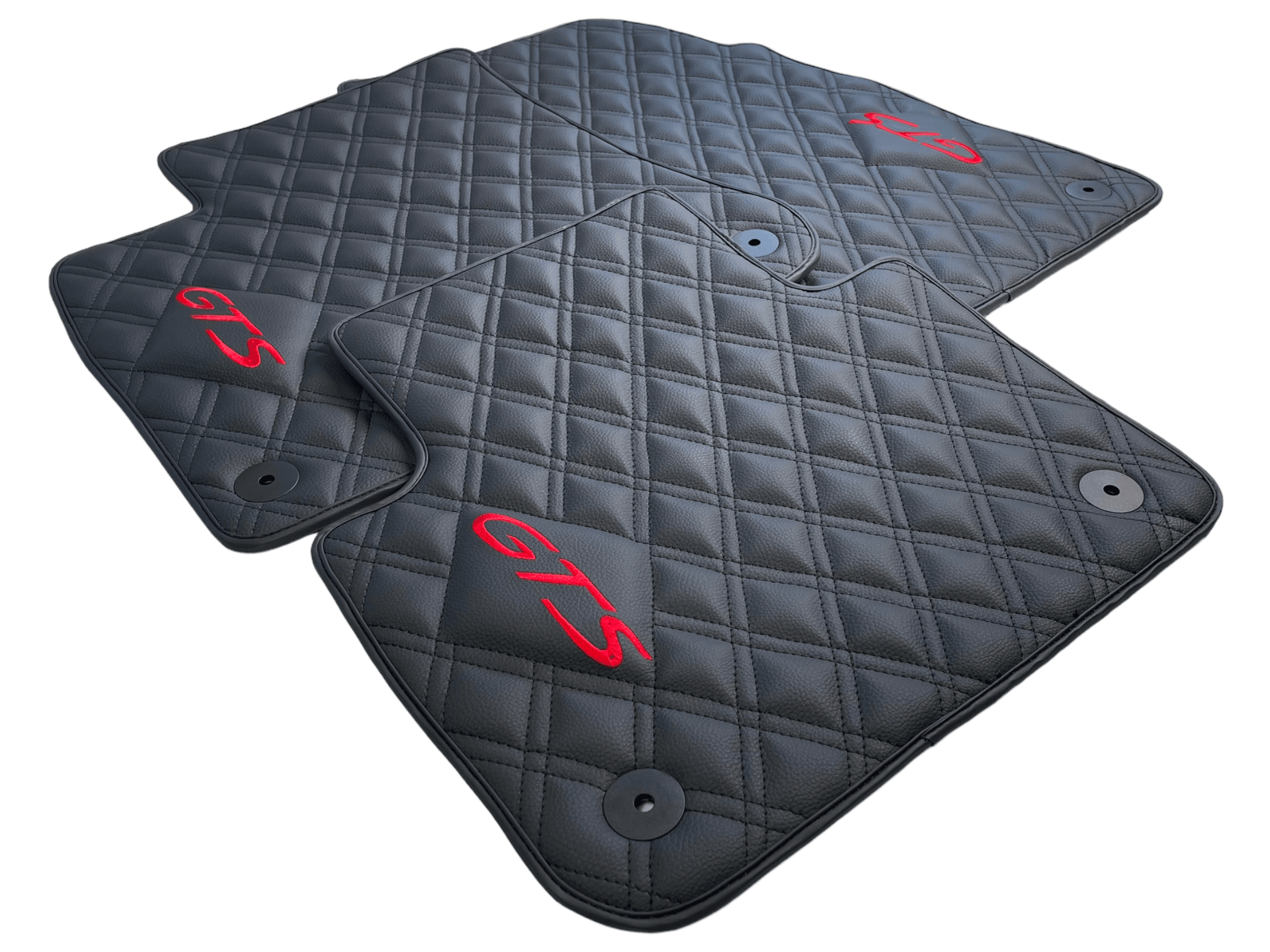 Leather Floor Mats for Porsche Cayenne GTS 2018-2023 - AutoWin