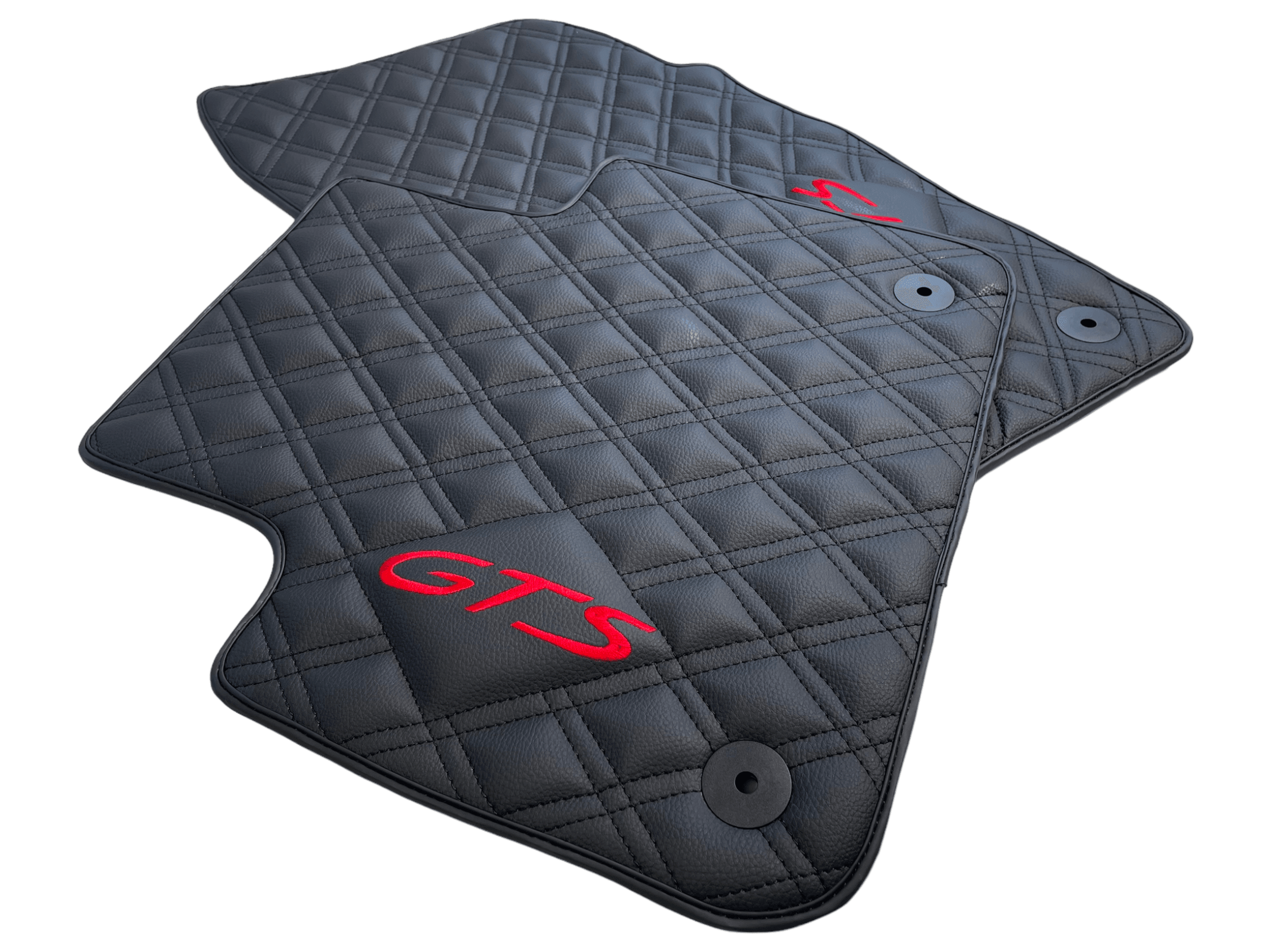 Leather Floor Mats for Porsche Cayenne GTS 2018-2023 - AutoWin