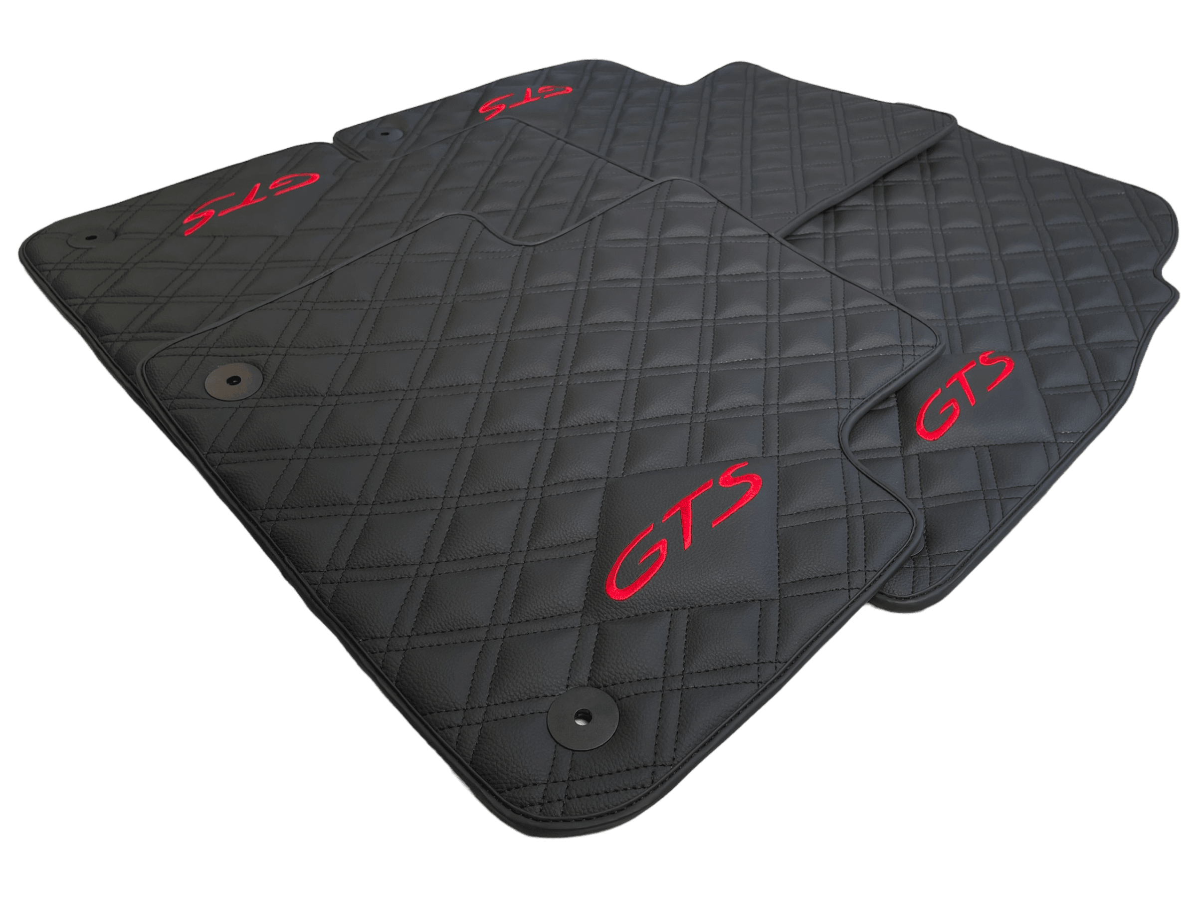 Leather Floor Mats for Porsche Cayenne GTS 2018-2023 - AutoWin