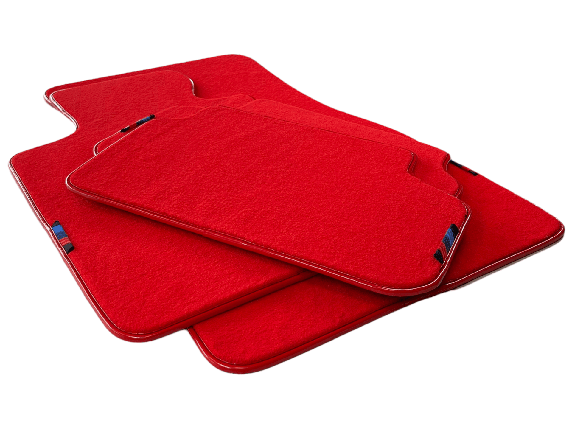 Red Floor Mats For BMW 1 Series E81 With M Package AutoWin Brand - AutoWin