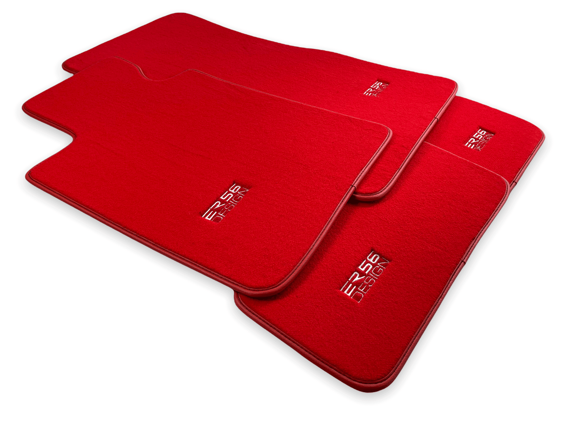 Red Floor Mats For BMW 1 Series E87 - ER56 Design Brand - AutoWin