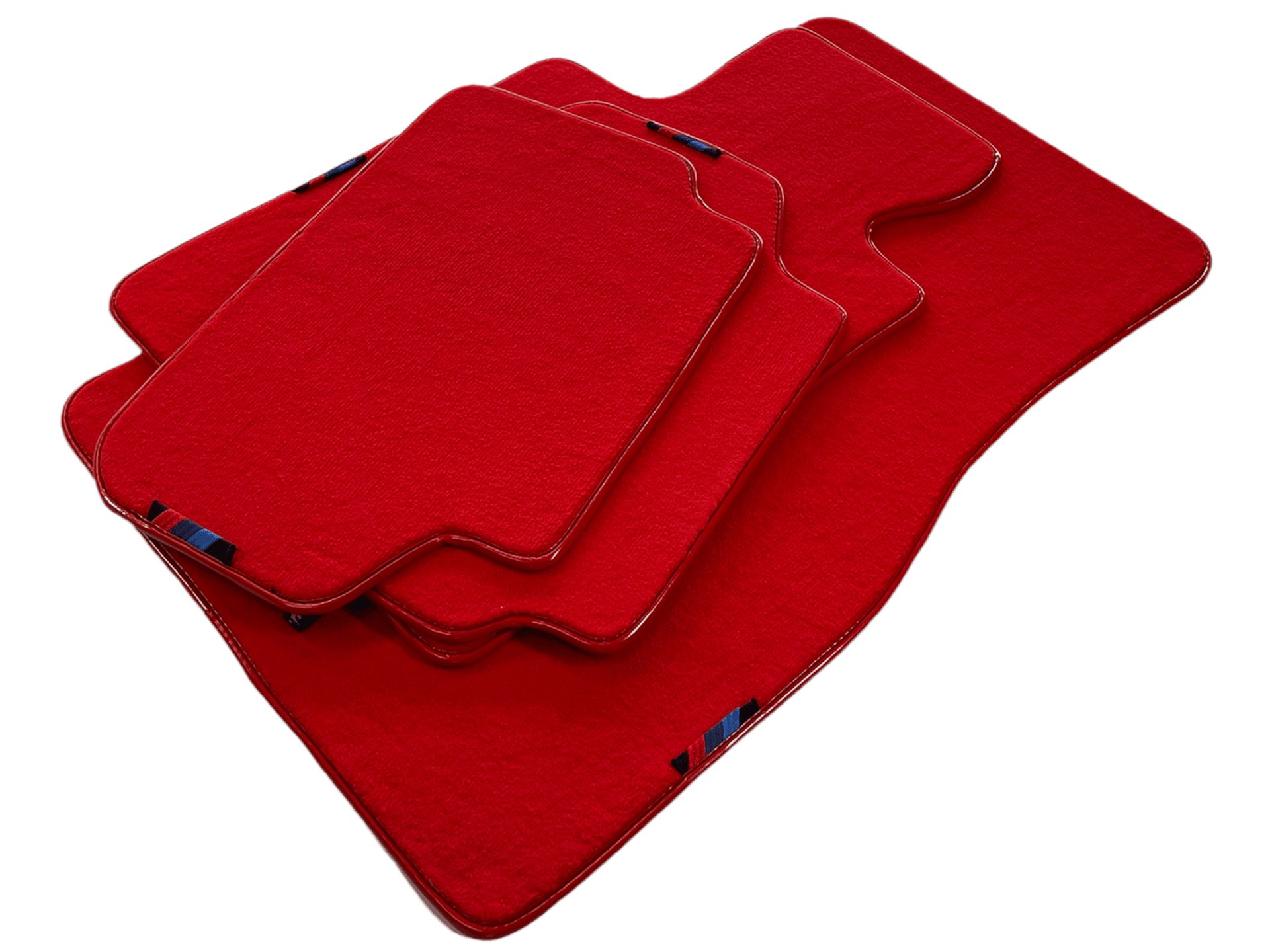 Red Floor Mats For BMW 7 Series G11 With M Package AutoWin Brand - AutoWin